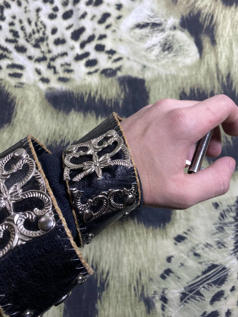 Japanese Brand Avant-garde Belt With Heavy Metal Chain Punk Emo Rock Goth Size ONE SIZE - 2 Thumbnail