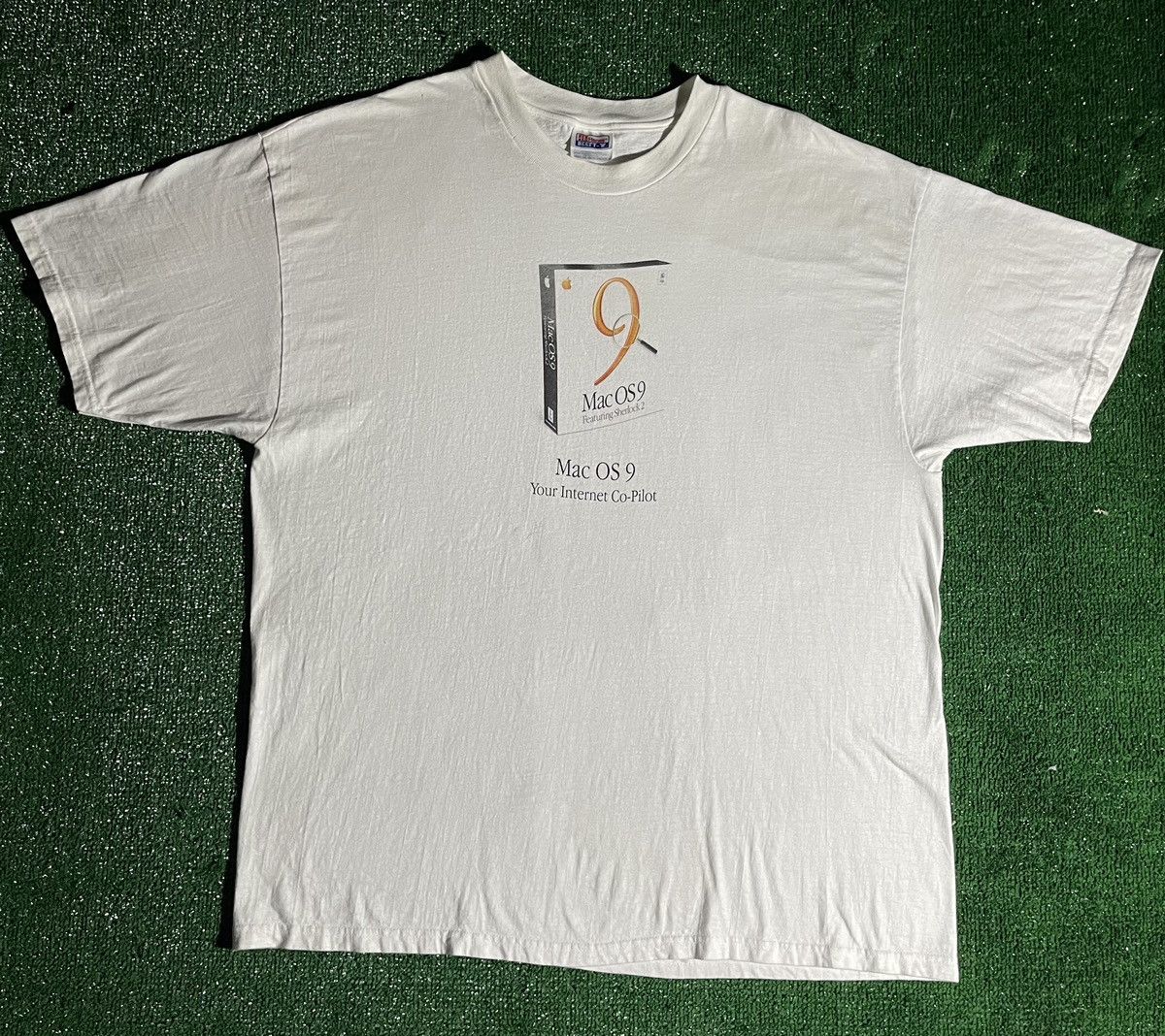 image of Made In USA x Vintage Mac Os9 T-Shirt in White, Men's (Size 2XL)