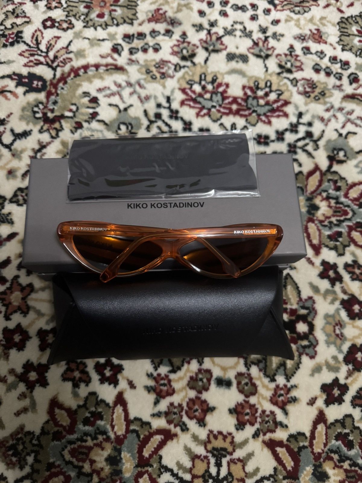 Kiko Kostadinov Kiko Kostadinov Orange Nisse Sunglasses Size ONE SIZE - 1 Thumbnail