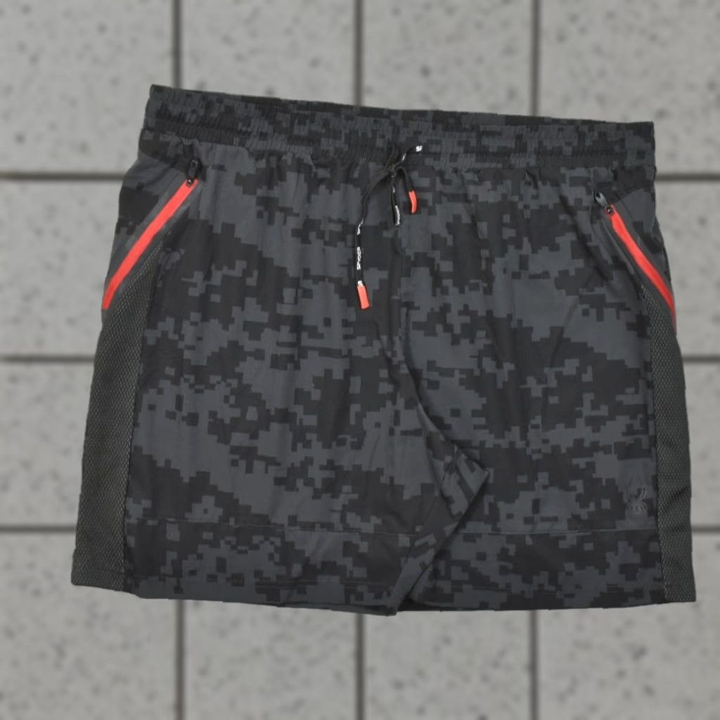 Spyder Spyder Active 2XL Gray Digital Camo Performance Athletic Gym Shorts Men Size US 39 - 1 Thumbnail