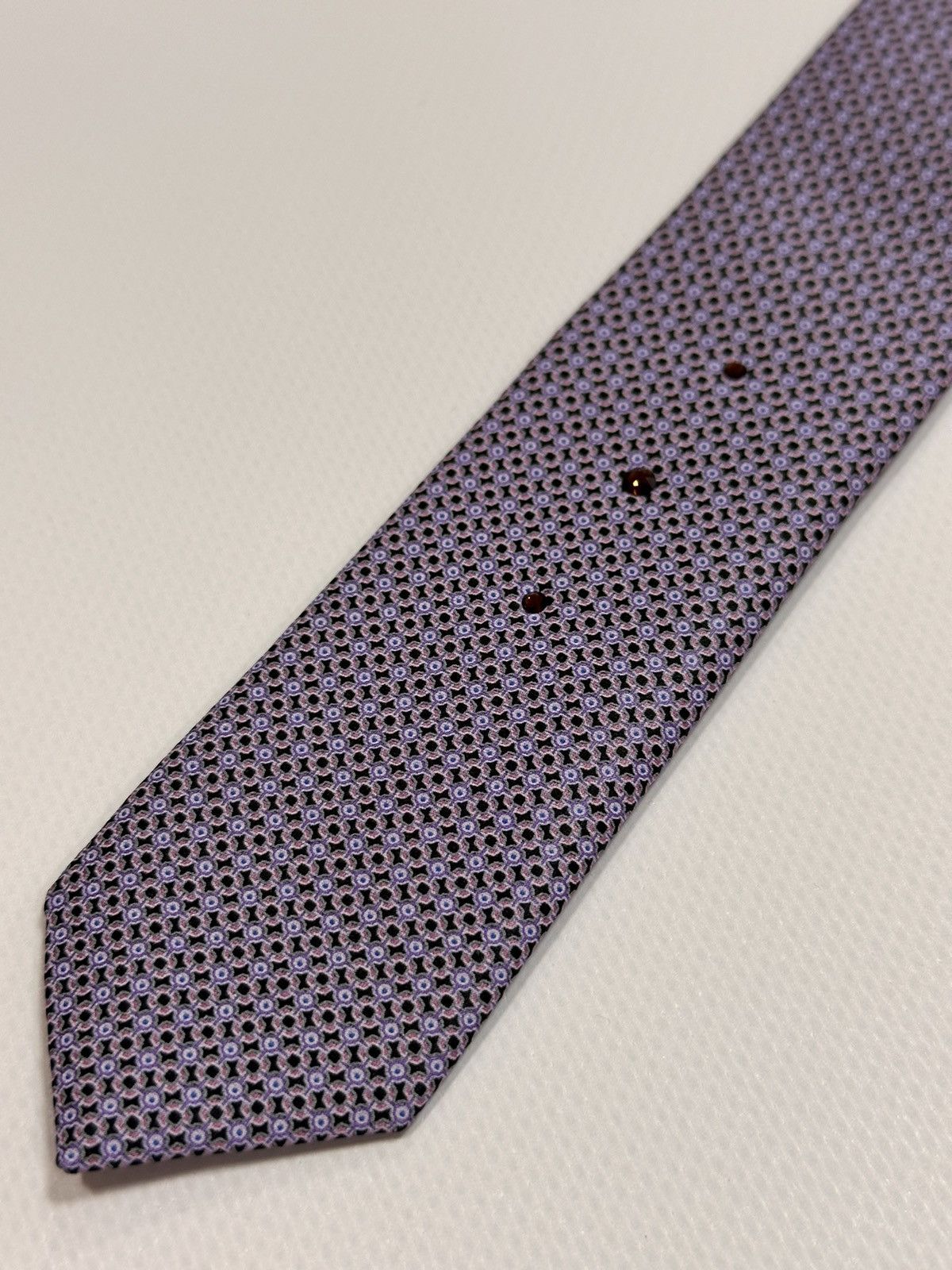 Designer × Stefano Ricci Stefano Ricci Beautiful Luxury Purple/Pink Contrast Tie Size ONE SIZE - 8 Thumbnail