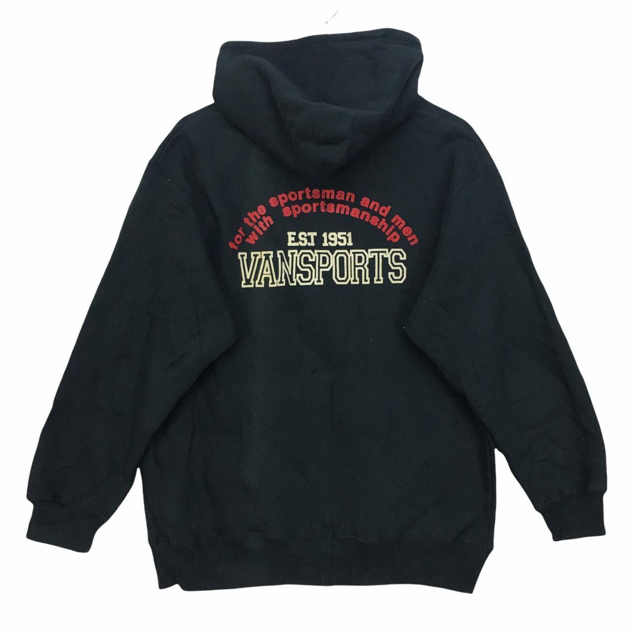 Vintage Vtg VANSPORTS Established 1951 Hoodie Sweatshirt Spell Size US L / EU 52-54 / 3 - 1 Thumbnail