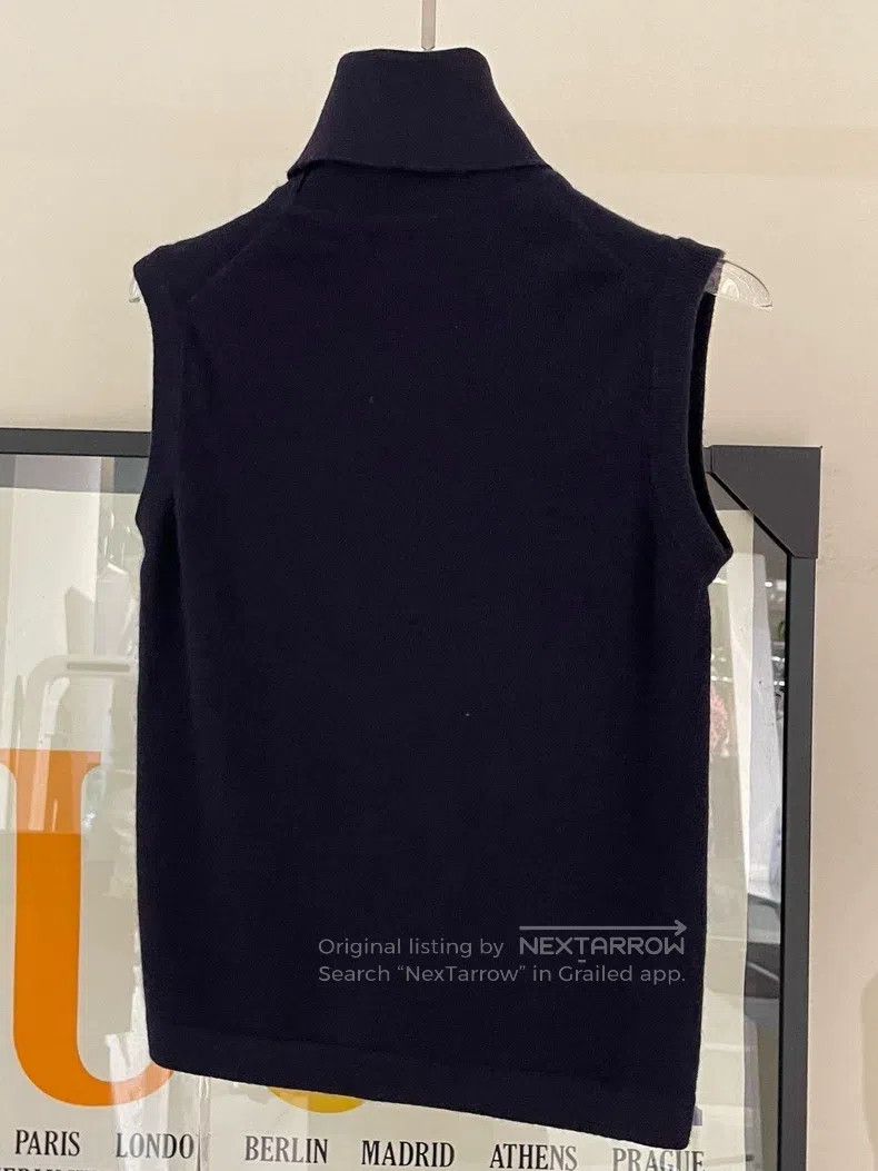 Hermes Hermes Wool High Neck Short Sleeve Vest Top Size M / US 6-8 / IT 42-44 - 2 Thumbnail