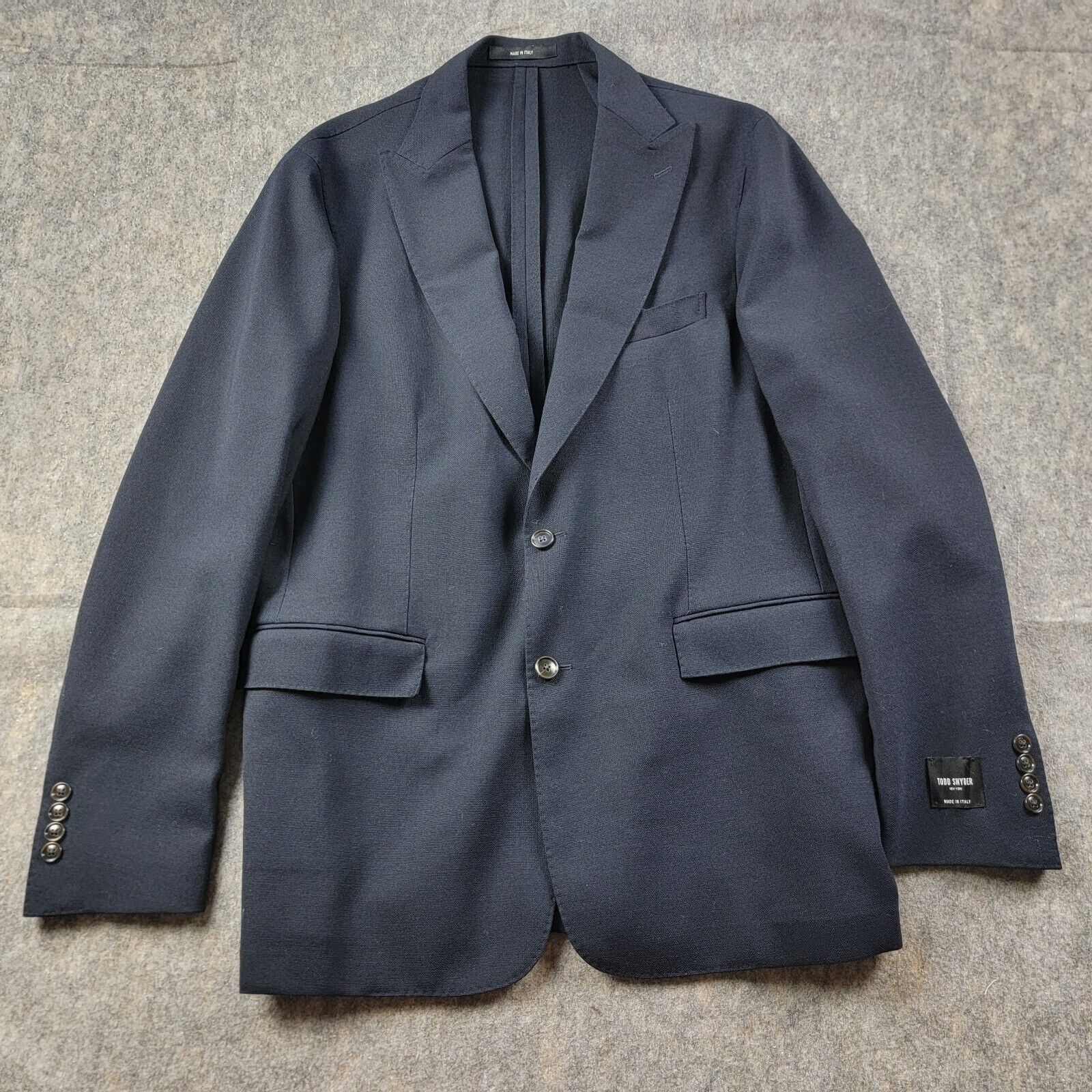 Todd Snyder Todd Snyder Wool Peak Lapel Hopsack Sport Coat Size 42R - 1 Thumbnail