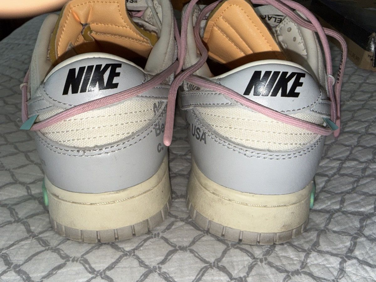 Nike × Off-White Nike Dunk Low ‘ Off - White lot 9 ’ Size US 9 / EU 42 - 8 Thumbnail
