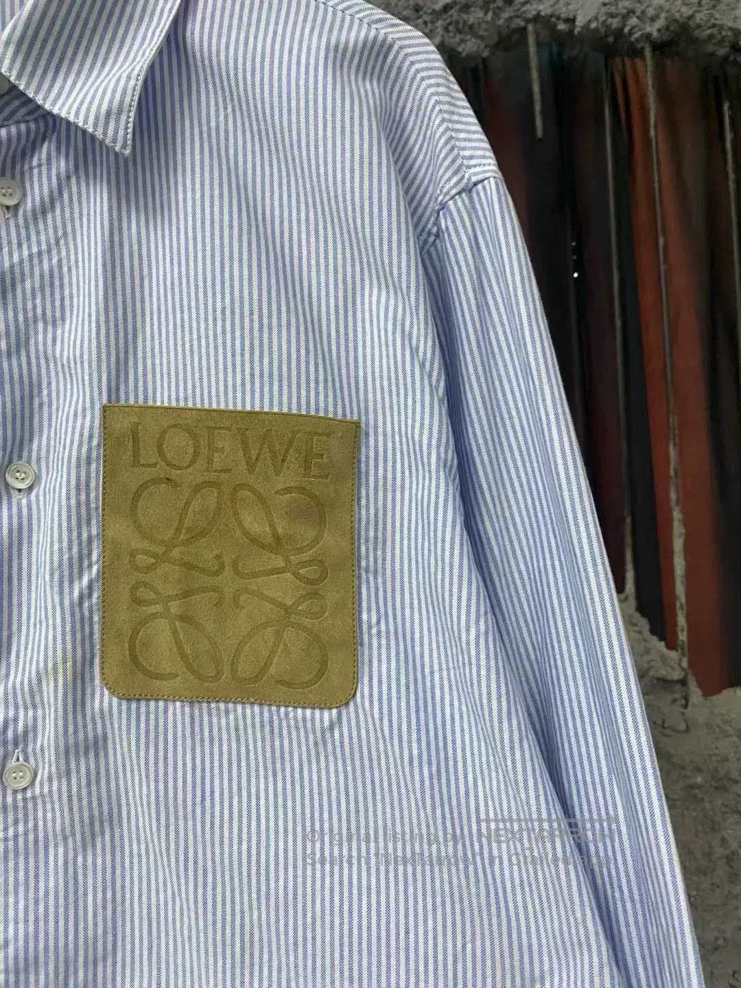 Loewe Loewe Striped Suede Pocket Shirt. Size US M / EU 48-50 / 2 - 5 Thumbnail