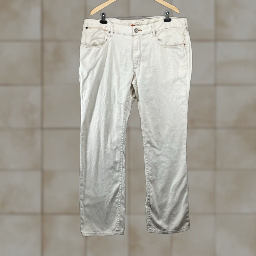 Tommy Bahama TOMMY BAHAMA Linen Blend Pants Casual Beachy Outdoor Khakis Regular 42x33 Light Beige Mens Size US 40 / EU 56 - 1 Thumbnail