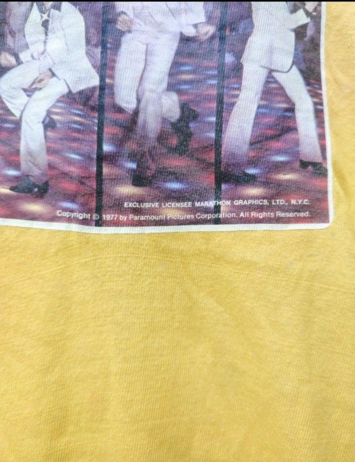 Vintage Saturday night favour 1977 shirt by Paramount pictures corp. Size US XS / EU 42 / 0 - 4 Thumbnail