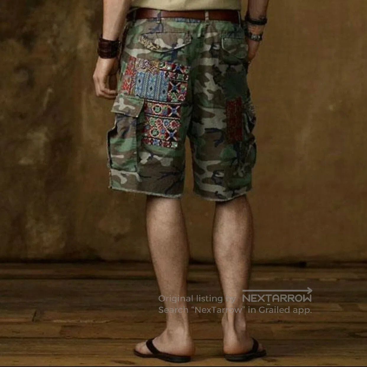 RRL Ralph Lauren Ralph Lauren Camouflage Patchwork Shorts. Size US 36 / EU 52 - 5 Thumbnail