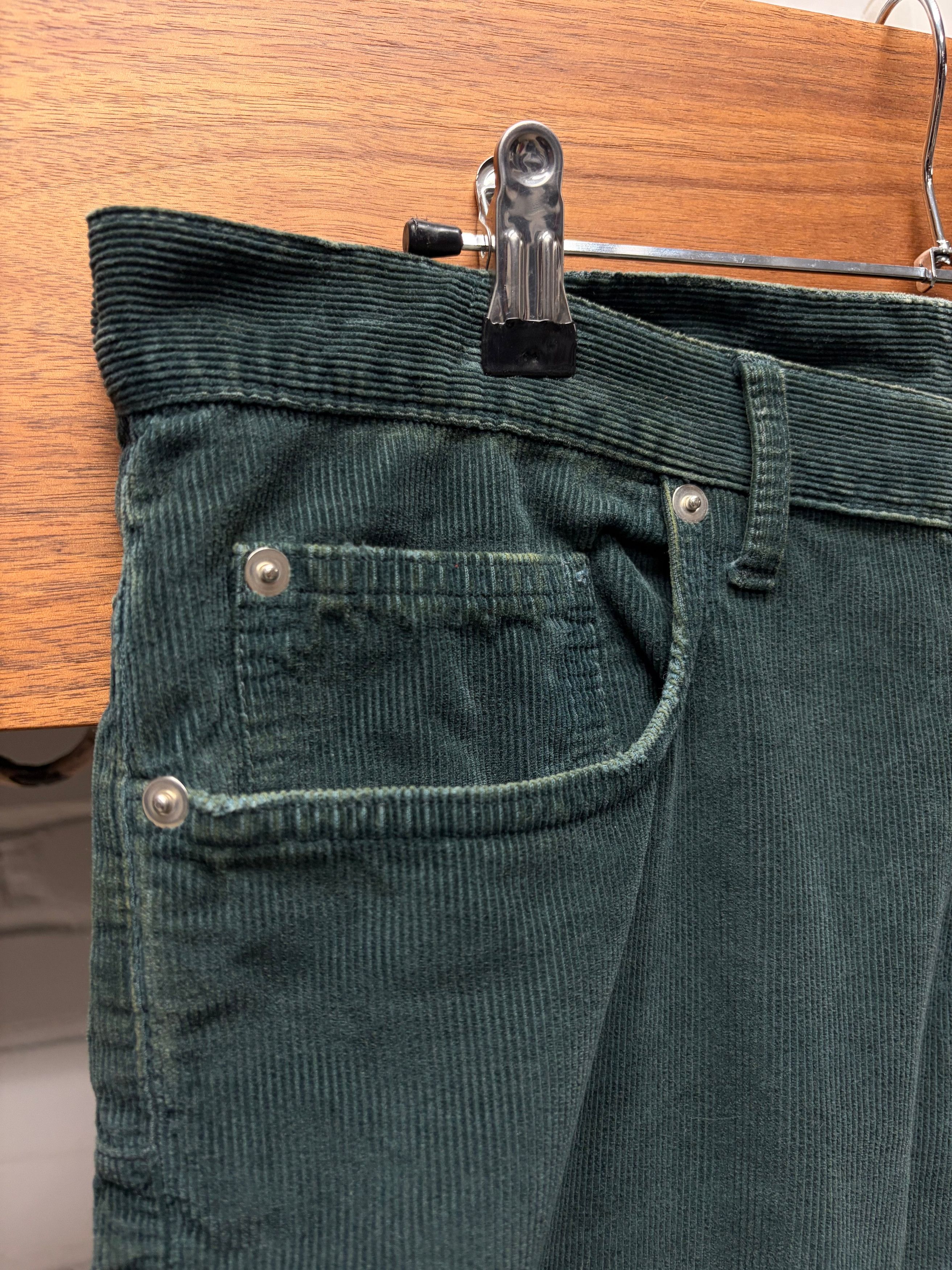 Dior Dior Homme ‘Seafoam Green’ Corduroy Skinny Jeans Size US 31 - 2 Thumbnail