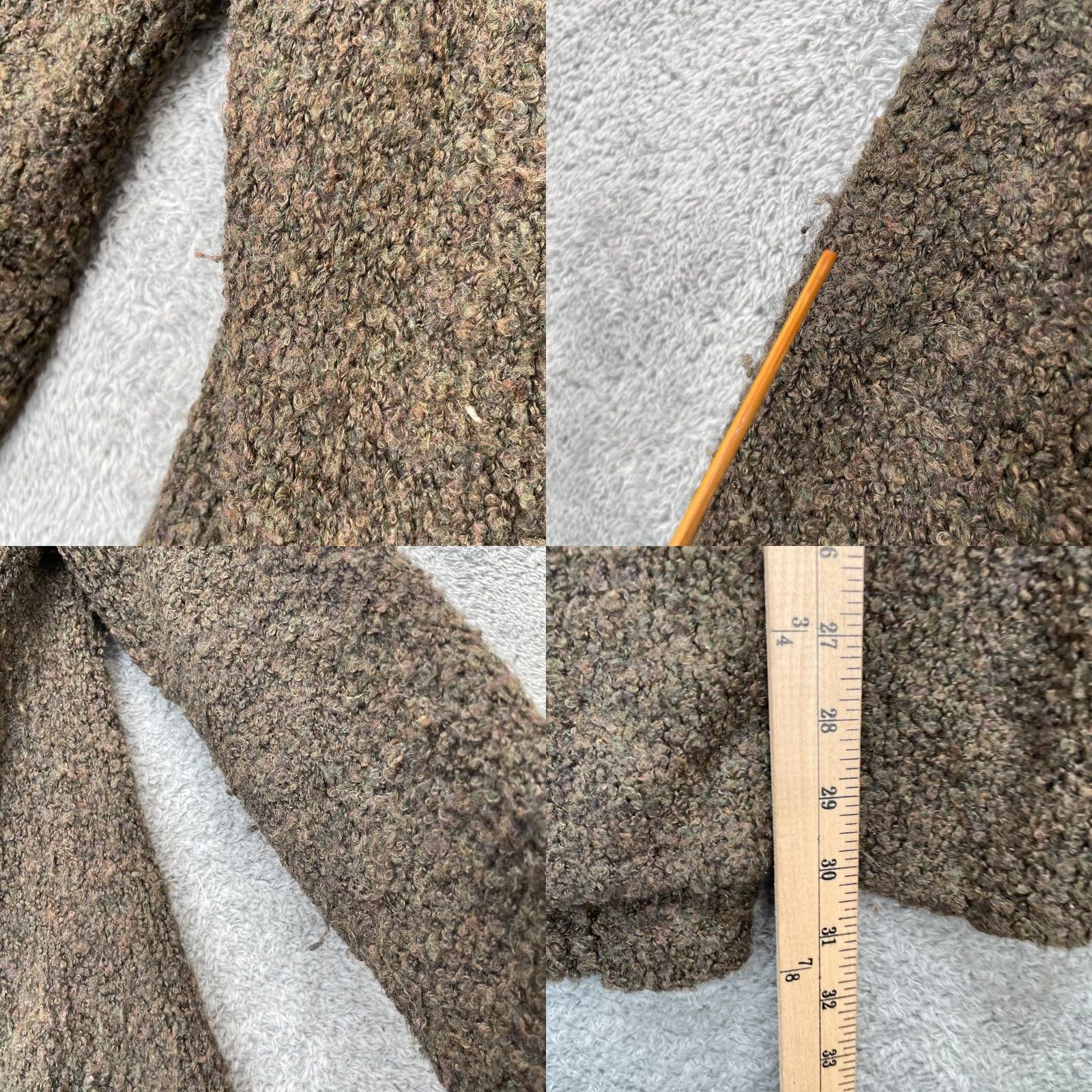 J. Jill J Jill Sweater Cardigan Womens Small Brown Open Front Boucle Wool Blend Size S / US 4 / IT 40 - 8 Thumbnail