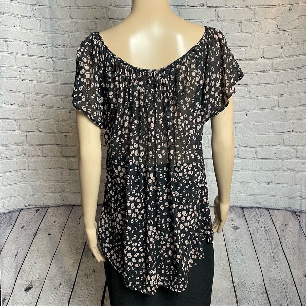Other Winter Kate Silk Blouse Brown Beige Polka Dots Size L Size L / US 10 / IT 46 - 5 Thumbnail