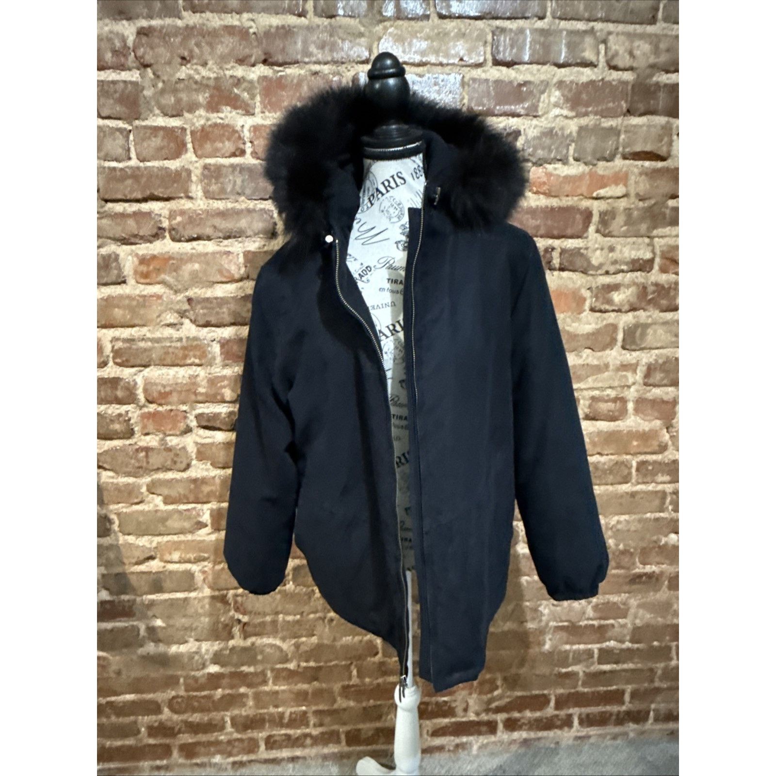 Parka Women PL Blk Dupont Thermolite Insulation Fox Fur Hood