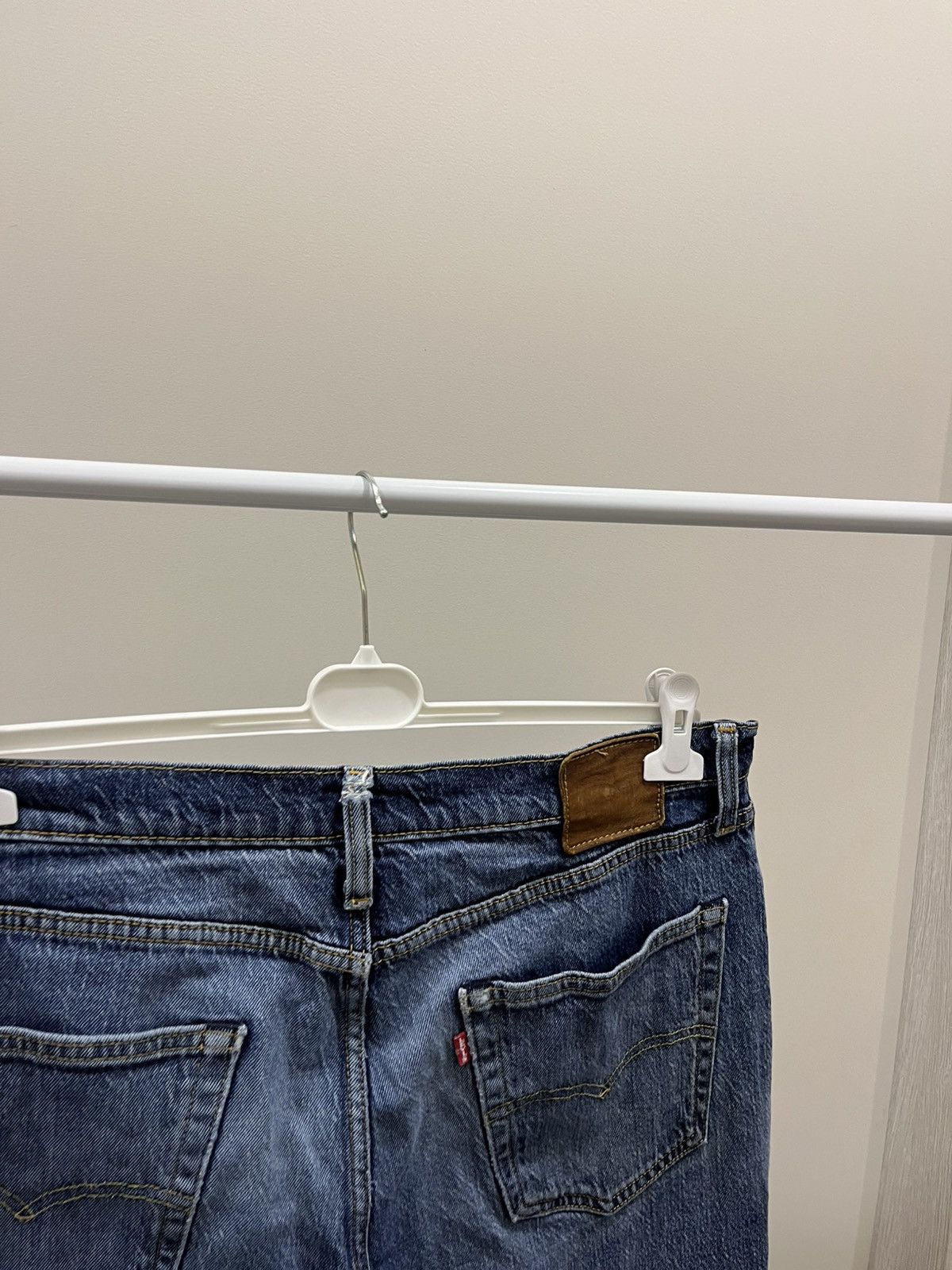 Levi's Levi’s 502 Vintage 90s Distressed Tapered Denim Whisker Fade Size US 36 / EU 52 - 5 Thumbnail