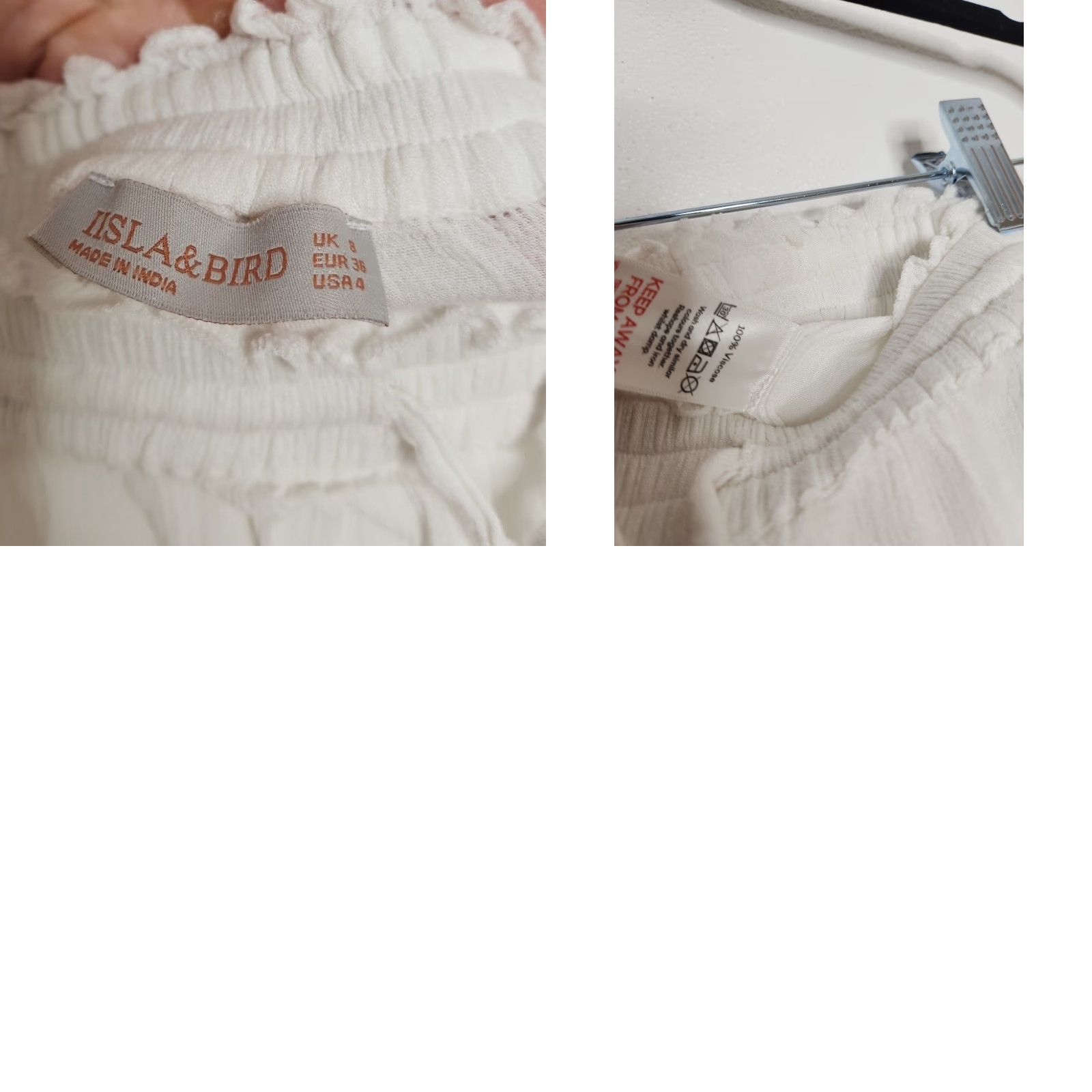 Vintage VINTAGE y2k IIsla & Bird Pants White Beach Resort Cover - Elastic Waist, 4, Regular, Women, 41 Length, 27 Inseam, 13 Rise, White, Pants Size ONE SIZE - 8 Thumbnail