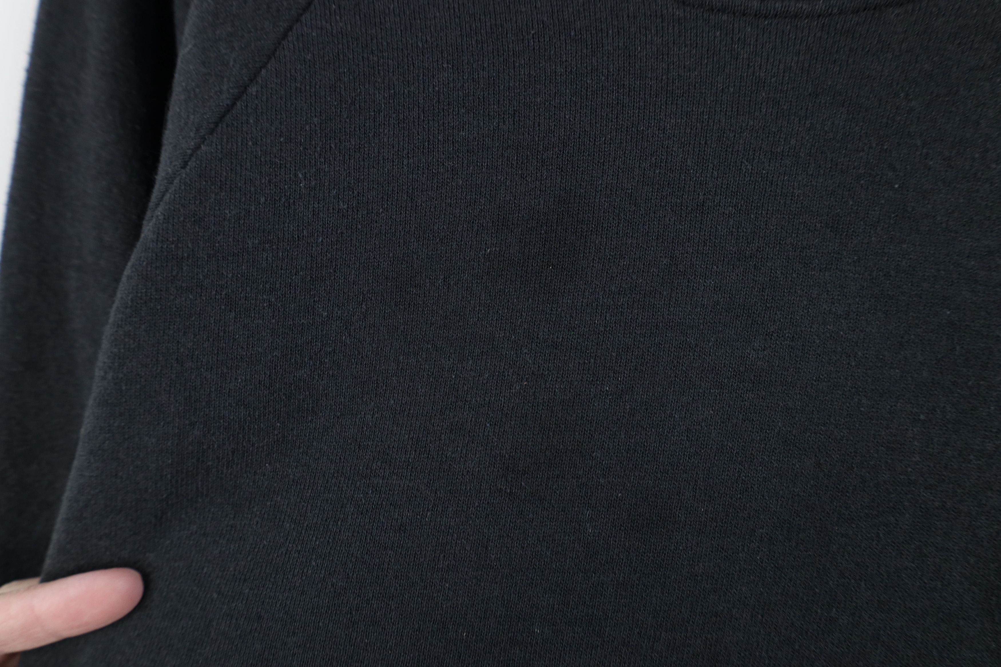 Vintage Vintage 90s Streetwear Blank Crewneck Sweatshirt Black USA Size 3XL / US 20-22 - 4 Thumbnail