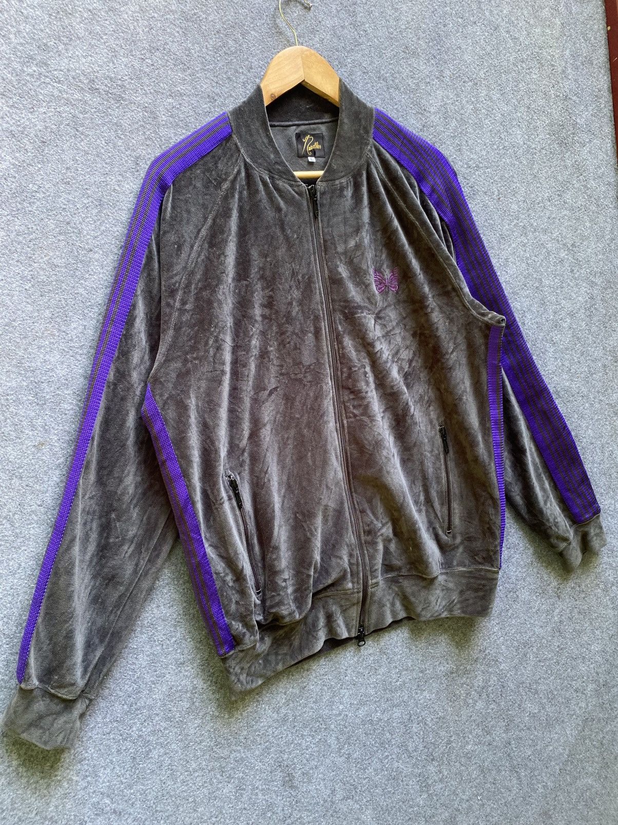 Needles Needles Velour Rib Collar Track Jacket Size US L / EU 52-54 / 3 - 3 Thumbnail