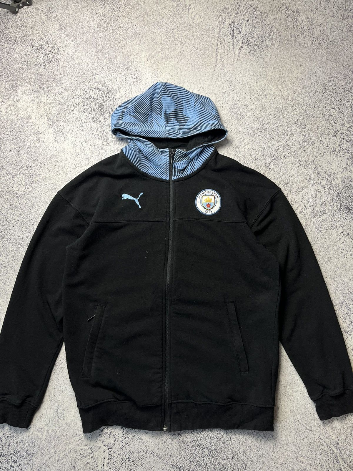 Puma Vintage Puma Manchester Citi Zip Up Hoodie Size US M / EU 48-50 / 2 - 6 Thumbnail