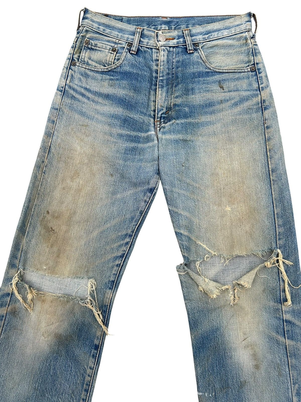 Kapital Thrashed Vintage Levis Big E Selvedge Denim Jeans Size US 29 - 3 Thumbnail