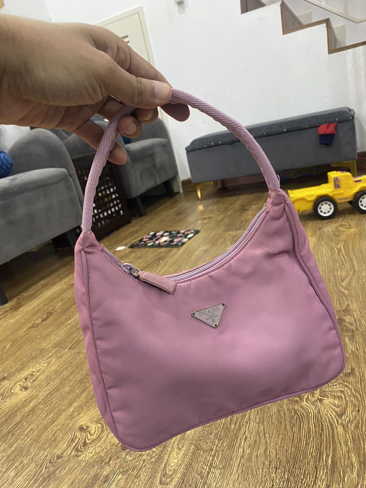 Prada Authentic Prada Tessuto Nyalon Hobo Shoulder Bag Size ONE SIZE - 20 Thumbnail
