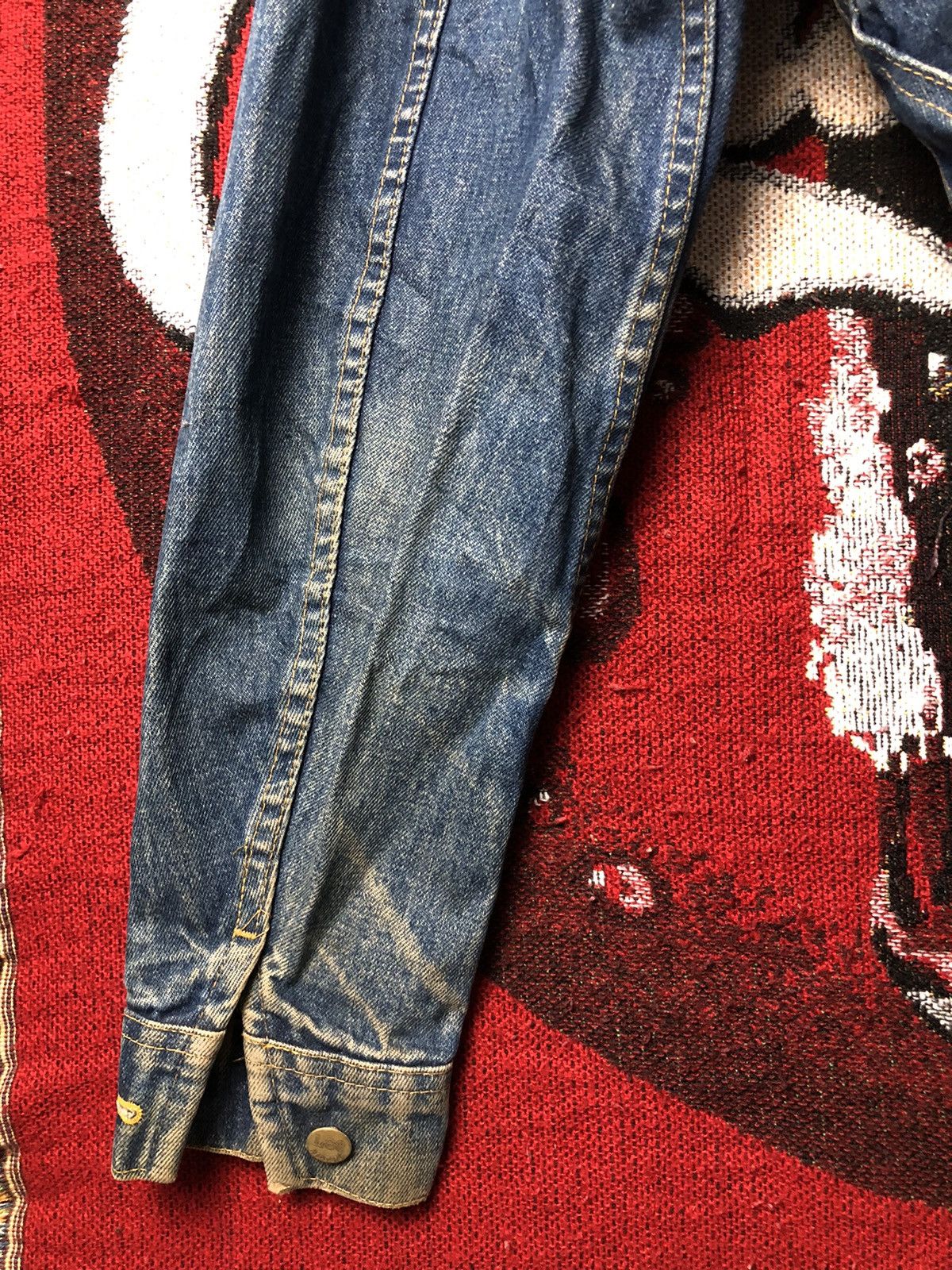 Vintage Lee Blue Denim Jeans Trucker Jacket