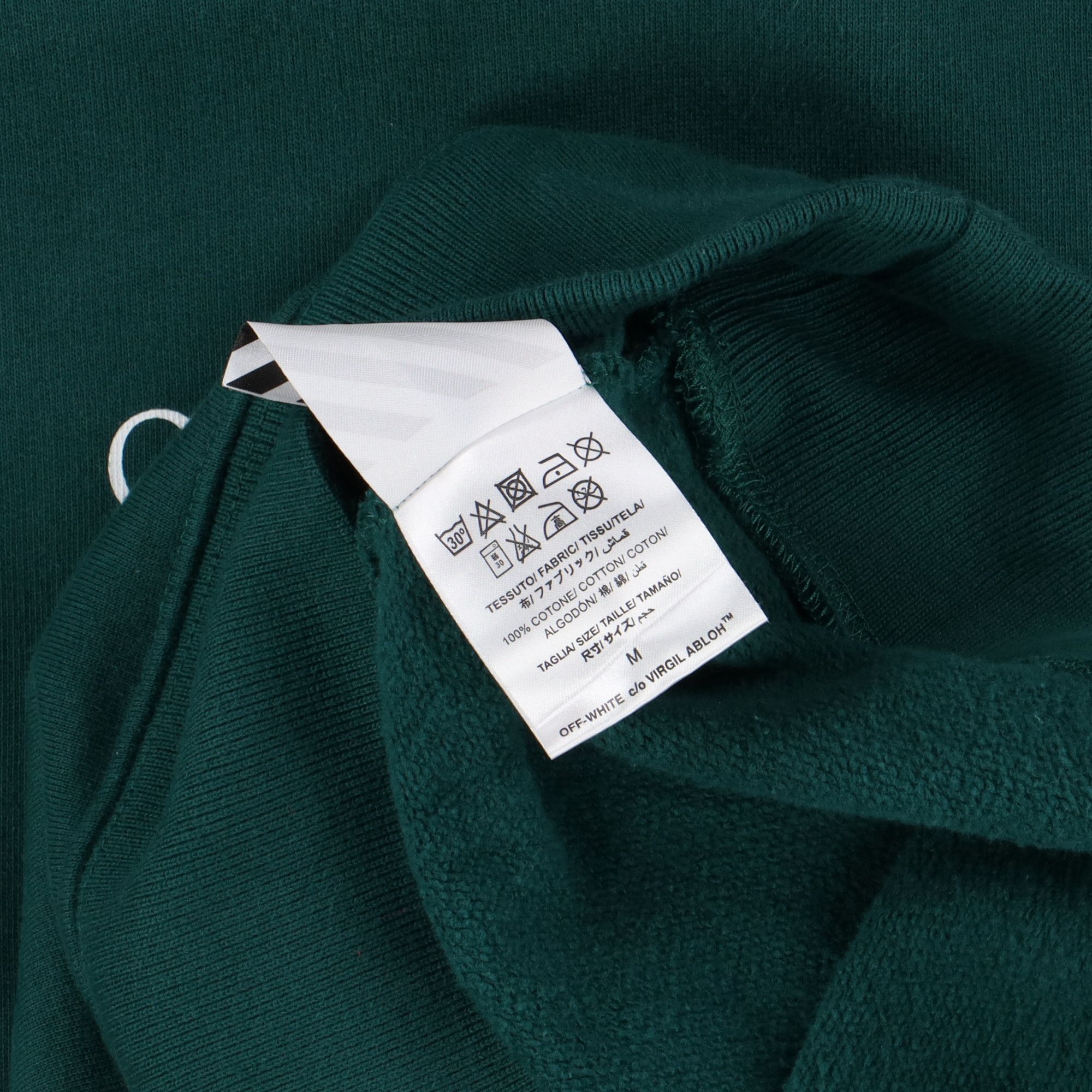 Off-White Green Big Swimming Man Logo Hoodie Size US M / EU 48-50 / 2 - 6 Thumbnail