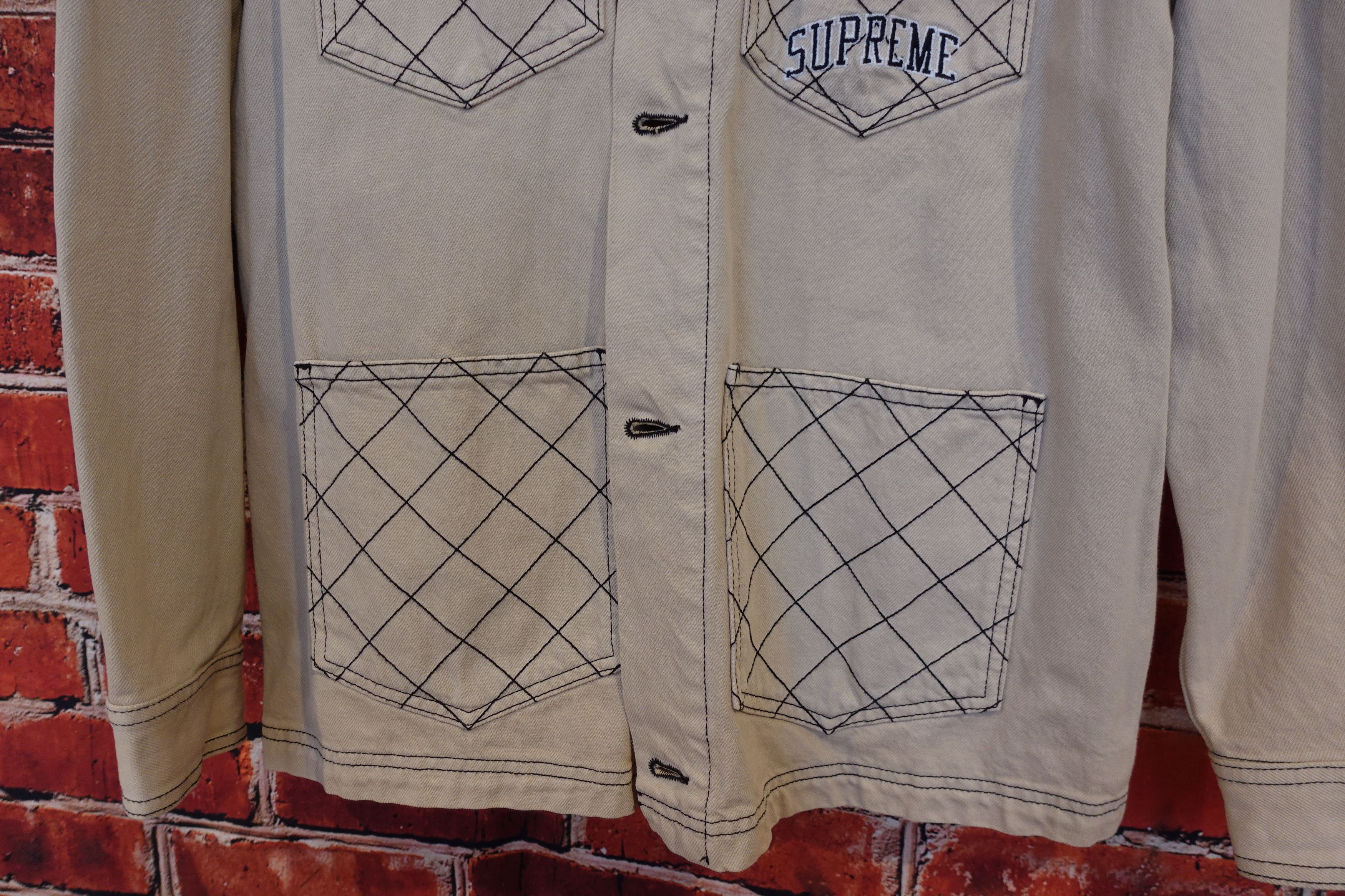 Supreme Supreme Diamond Stitch Denim Chore Coat Size US S / EU 44-46 / 1 - 4 Thumbnail