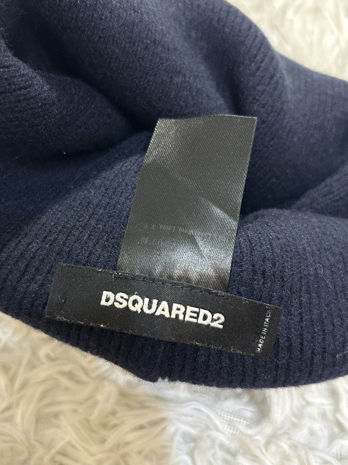 Dsquared2 Dsquared2 Beanie Wool Hat Embroidered Logo Canada Size ONE SIZE - 5 Thumbnail