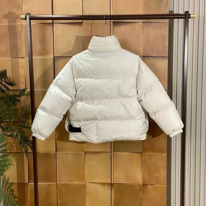 Prada Prada Popular white triangle buckle belt down jacket 2502-N Size US XXS / EU 40 - 2 Thumbnail