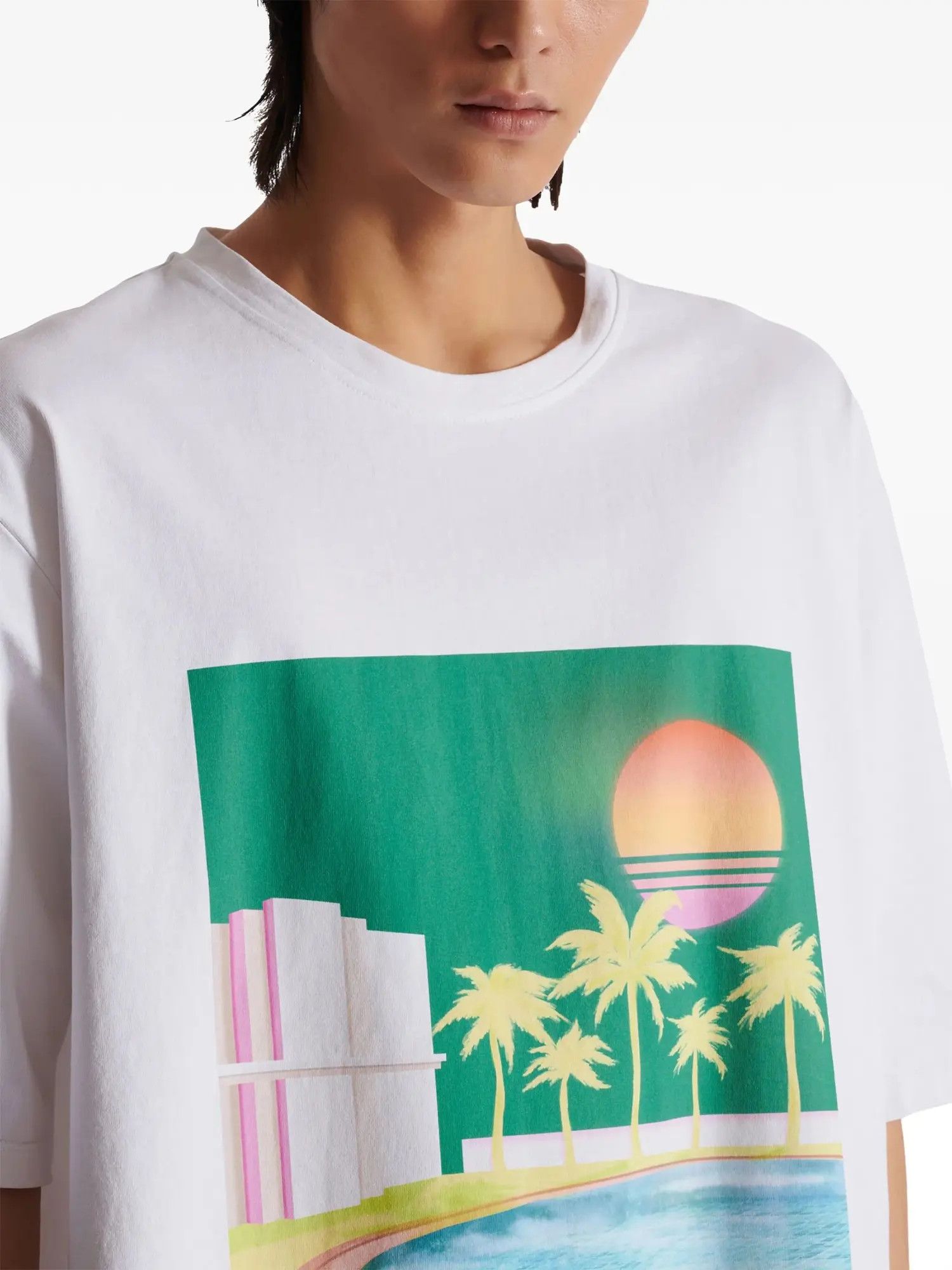 Balmain o1loc1c1125 T-Shirts in White Size US L / EU 52-54 / 3 - 2 Thumbnail