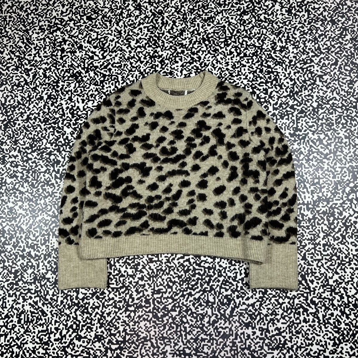 Japanese Brand Vintage Y2K Japanese Leopard Style Boxy Sweater 90s Size M / US 6-8 / IT 42-44 - 2 Thumbnail