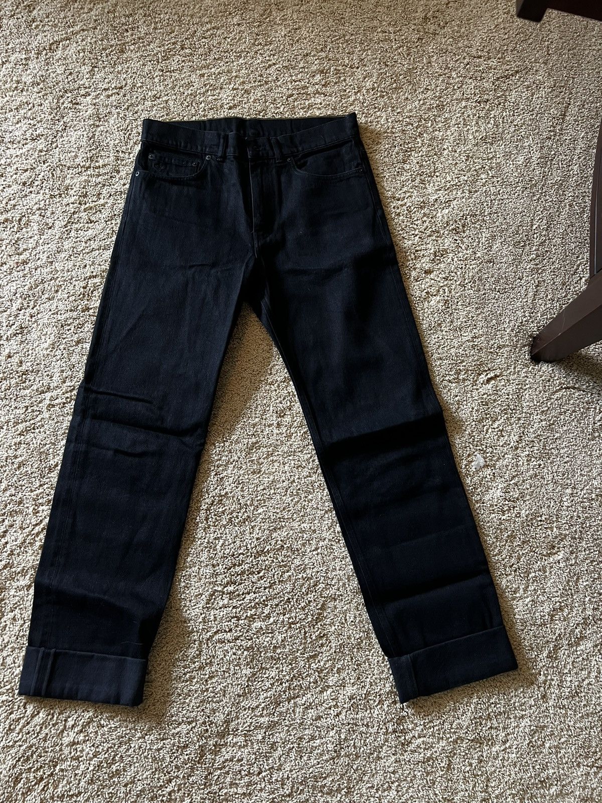 Louis Vuitton selvedge black denim 30