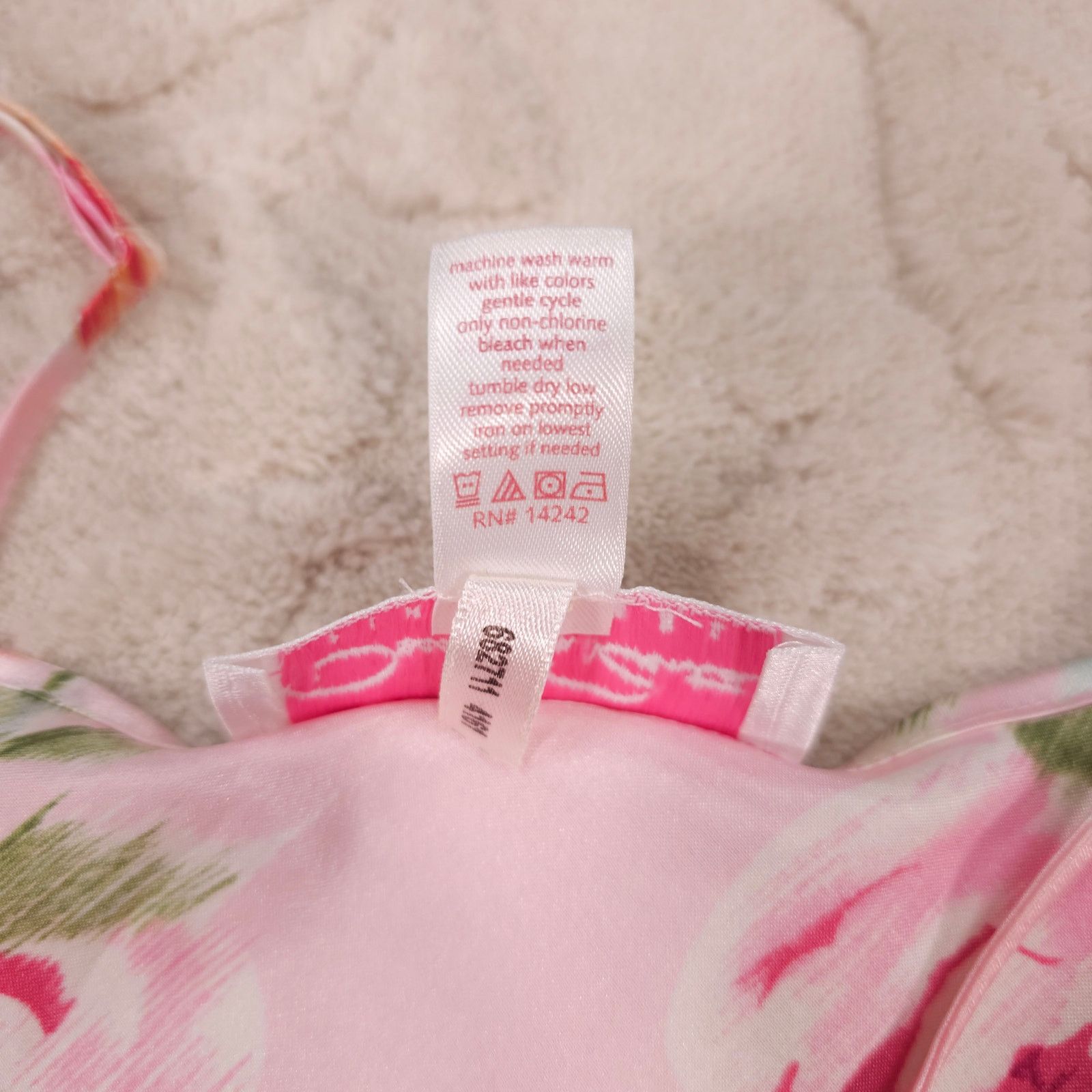 Oscar De La Renta Oscar de la Renta Pink Label Satin Robe & Nightgown Set S Size ONE SIZE - 7 Thumbnail