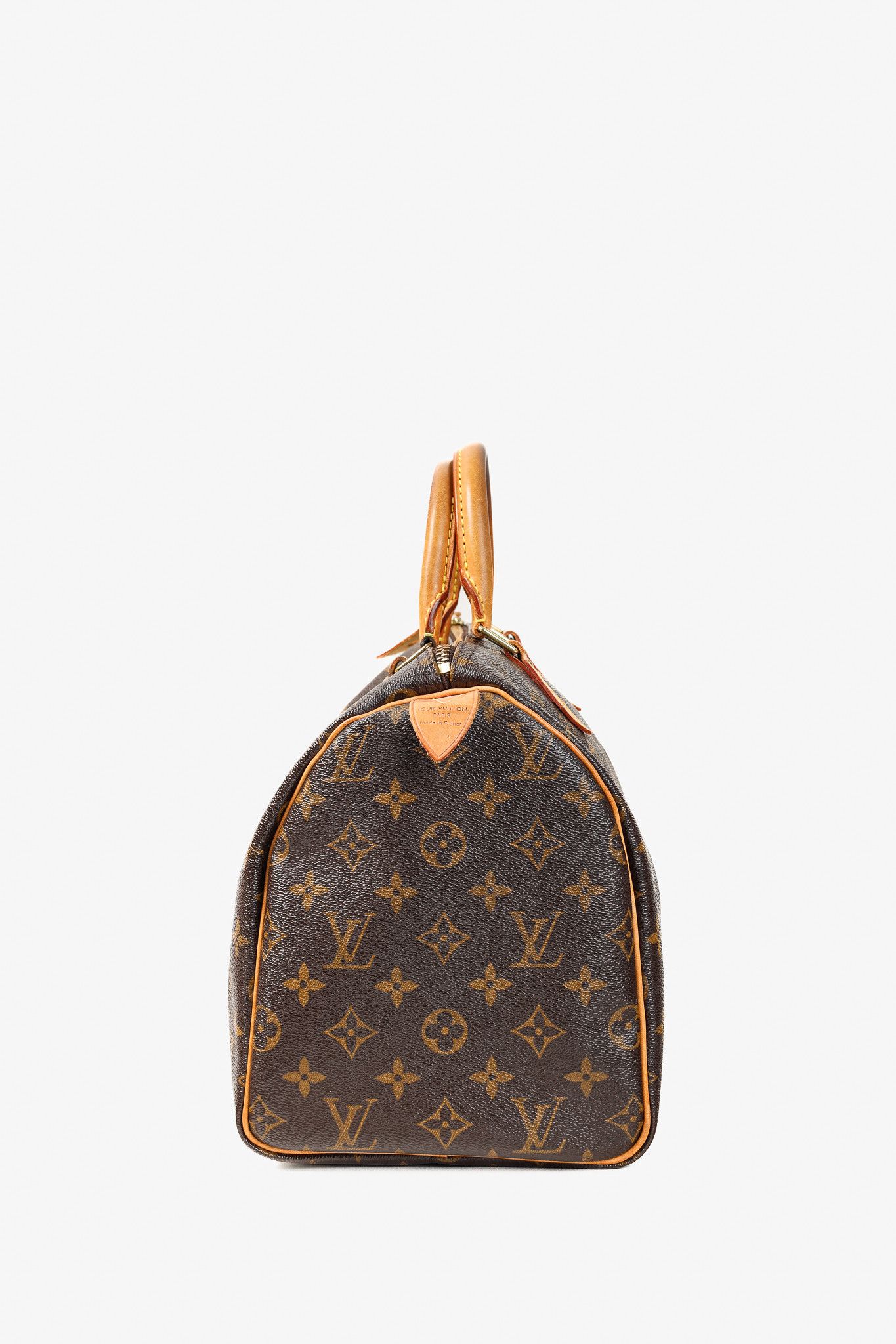 Louis Vuitton Louis Vuitton Speedy 30 Brown Monogram Double Handle Bag Size ONE SIZE - 3 Thumbnail