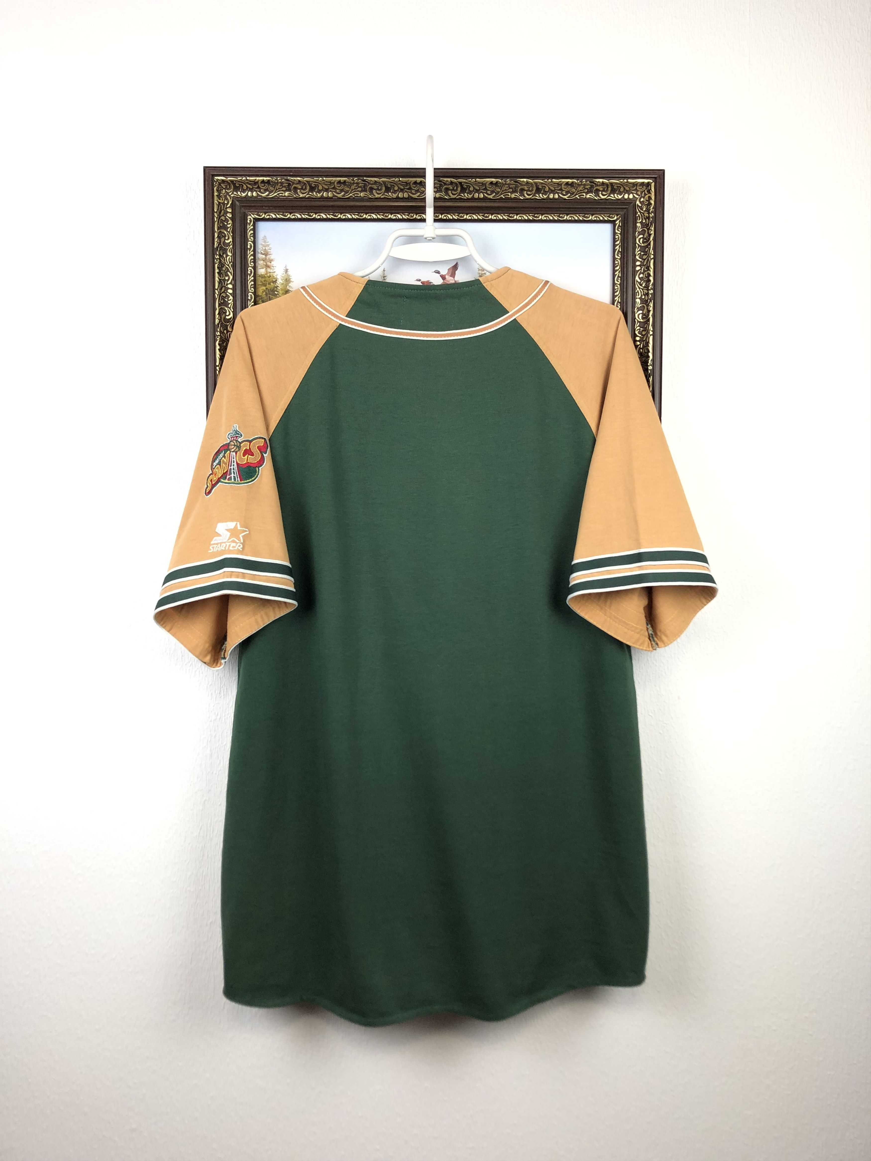 NBA Vintage Starter Seattle Supersonics Sonics Jersey Shirt NBA Size US M / EU 48-50 / 2 - 9 Thumbnail