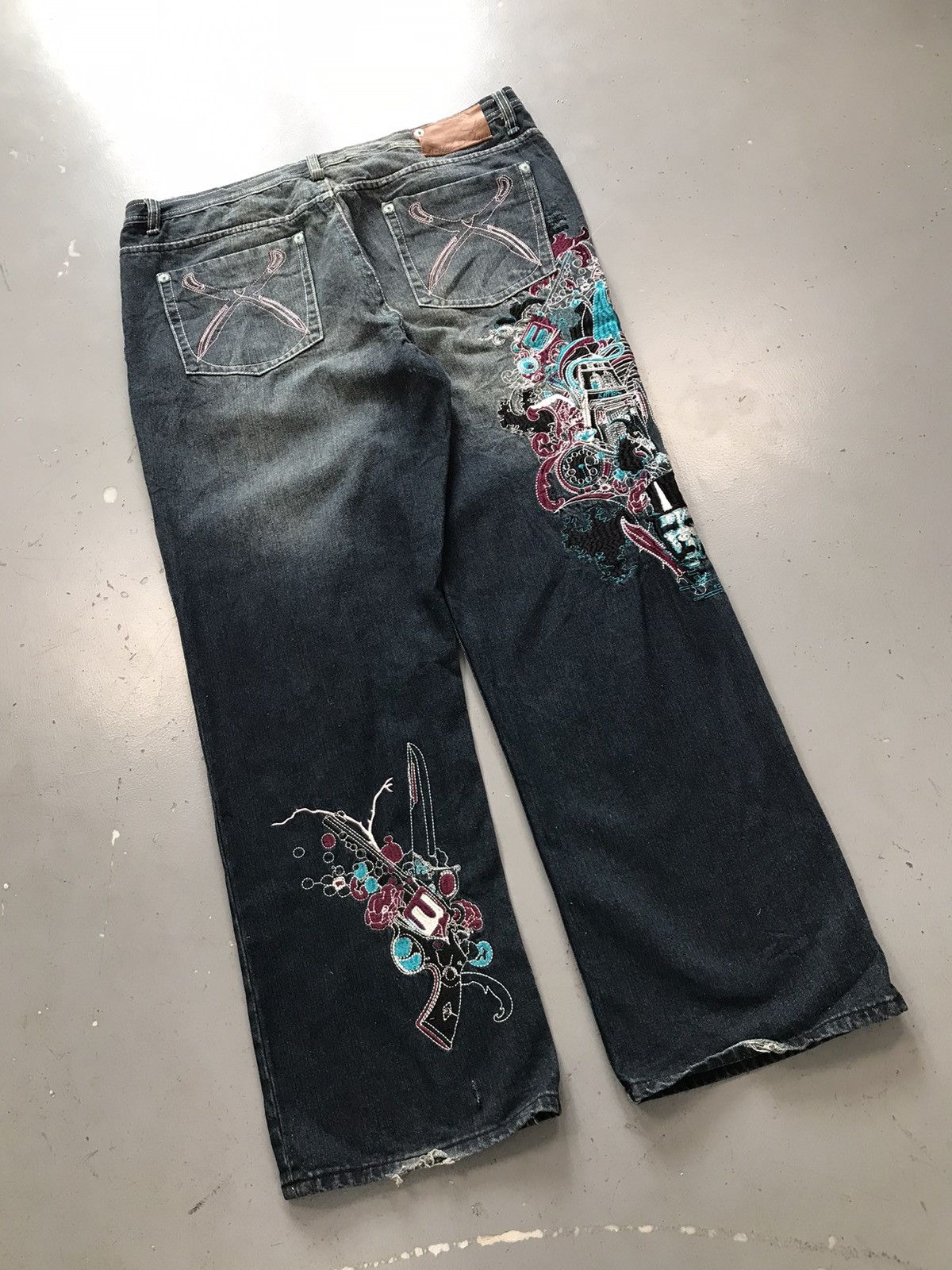 Vintage Vintage artful dodger embroidered denim Size US 41 - 9 Thumbnail