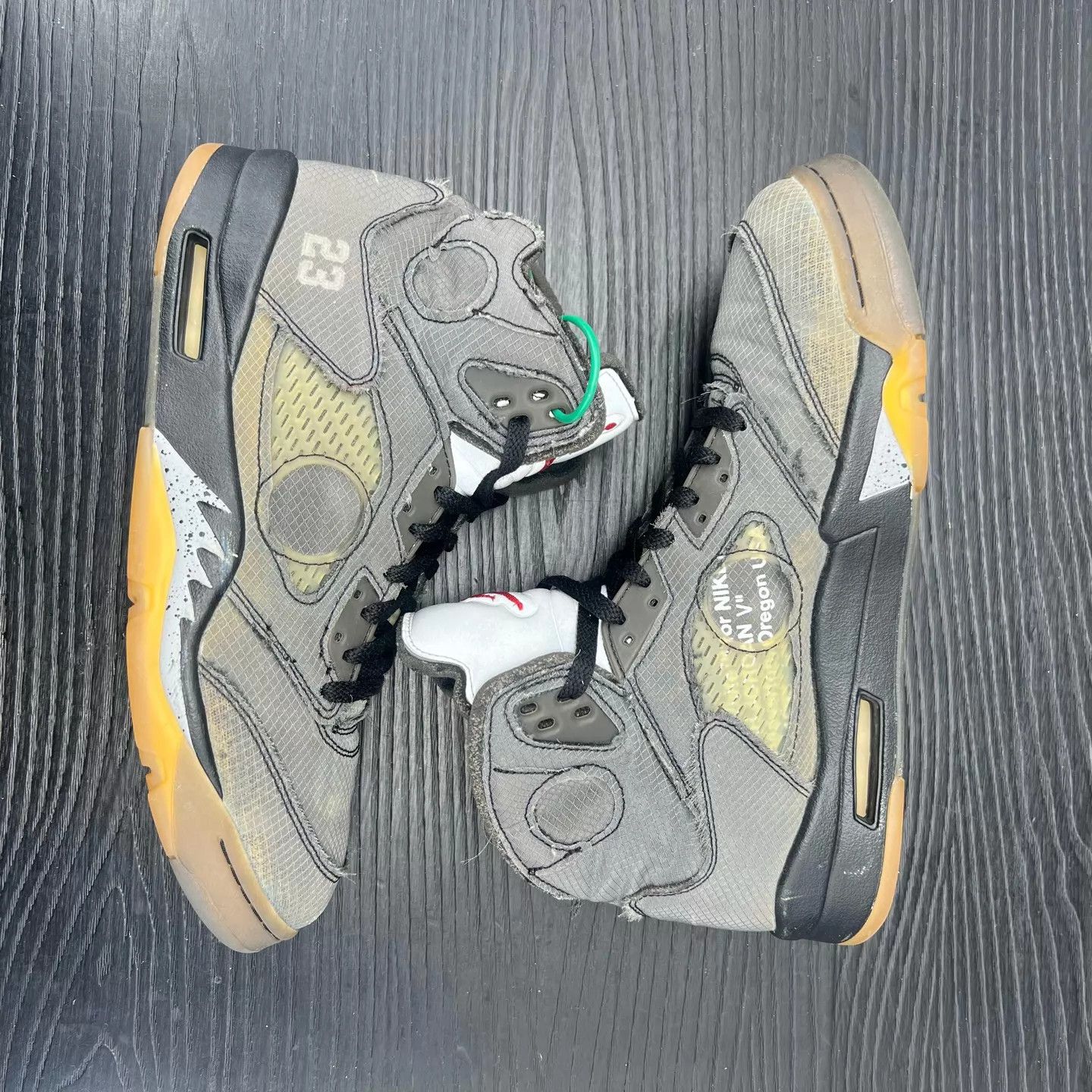 Off-White Off-White Air Jordan 5 Black Wing 45 Size US 12 / EU 45 - 3 Thumbnail