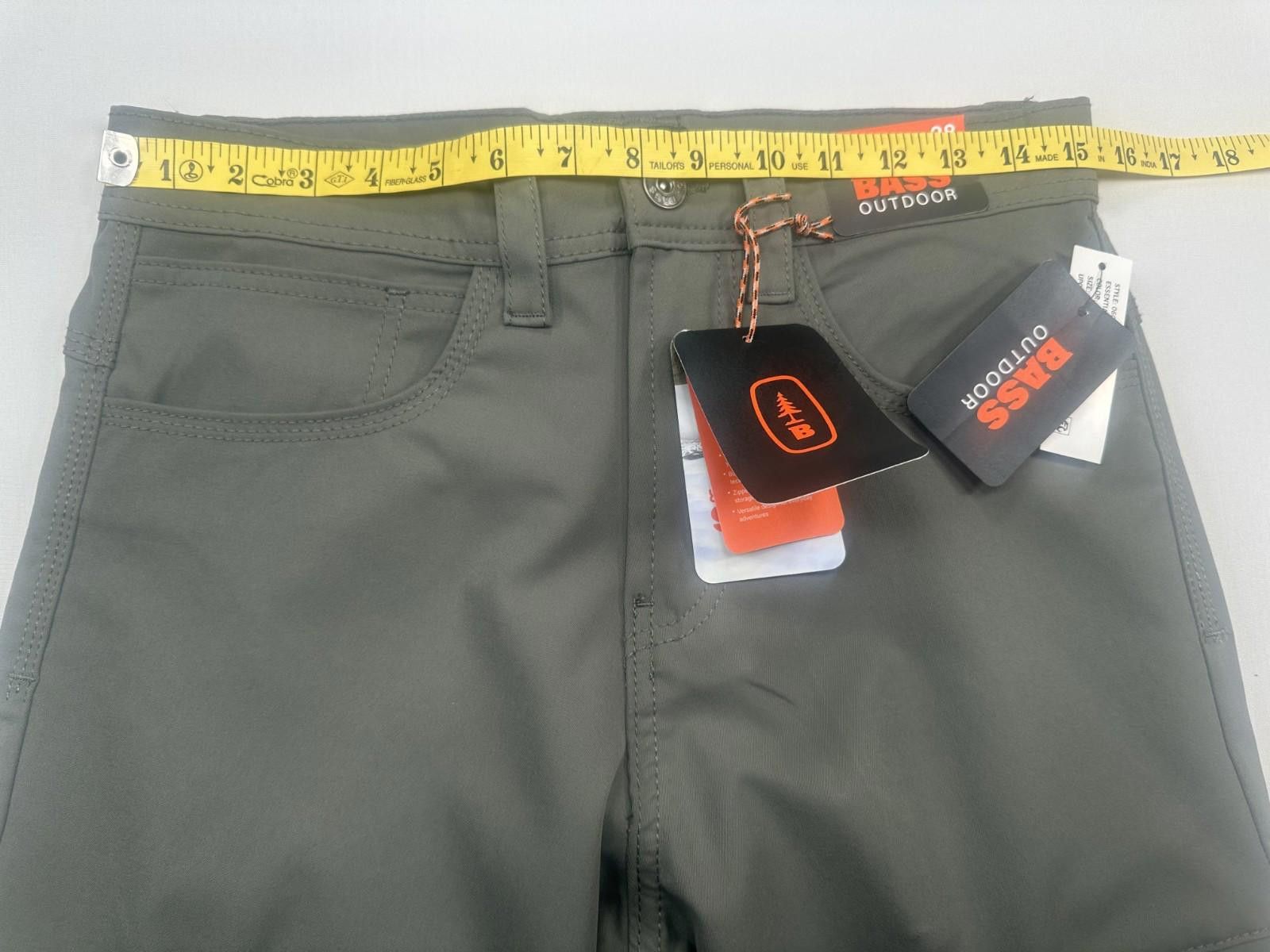 Bass Bass Outdoor Zipper Pockets Tech Cargo Chinos Mens 28/20 Size US 28 / EU 44 - 3 Thumbnail
