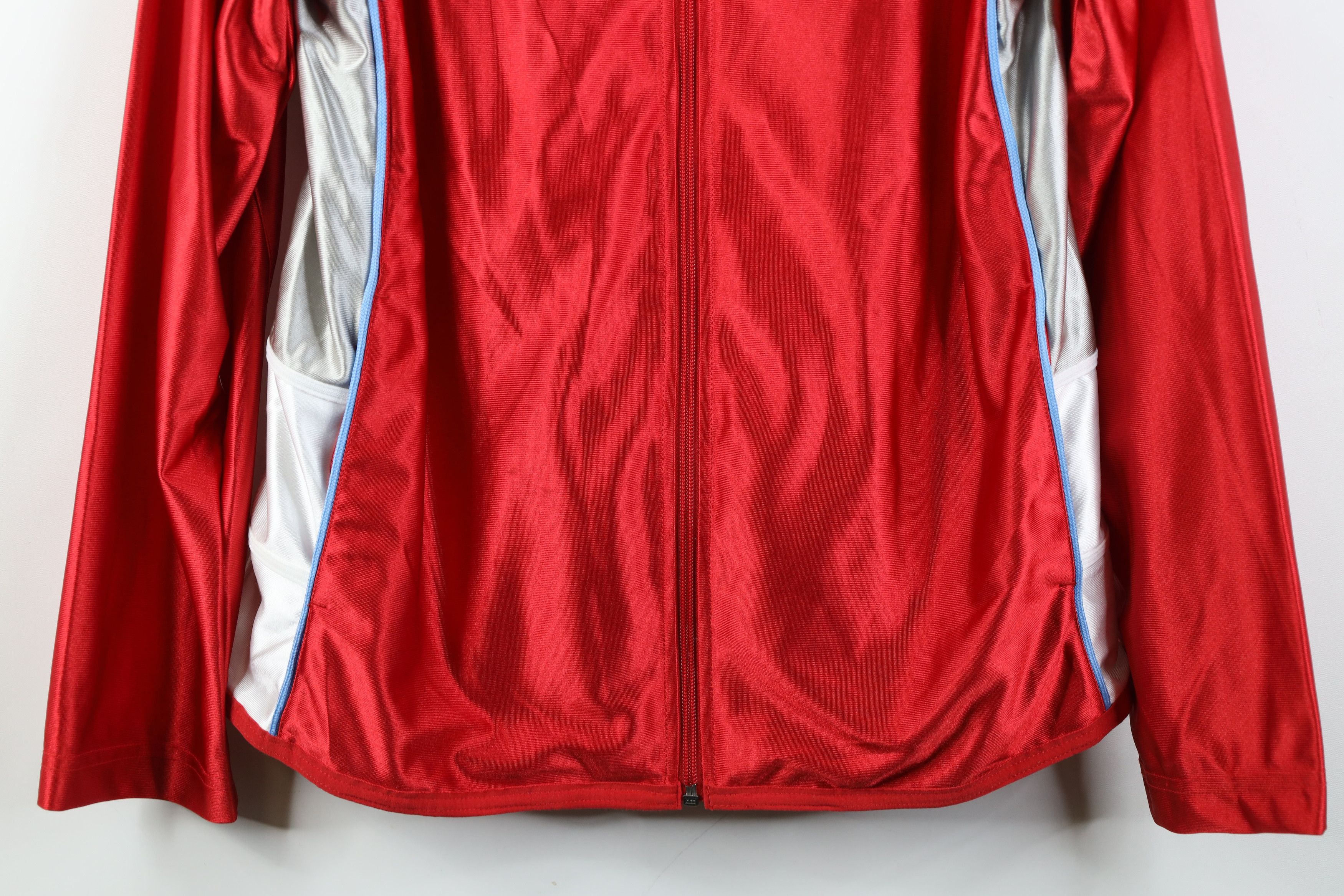 Nike Vintage 90s Nike Silky Dazzle Full Zip Basketball Jacket Size US S / EU 44-46 / 1 - 3 Thumbnail