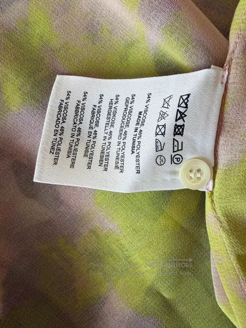 Dries Van Noten Dries Van Noten Print Midi Skirt Yellow Purple Color Block Size 37" - 4 Thumbnail