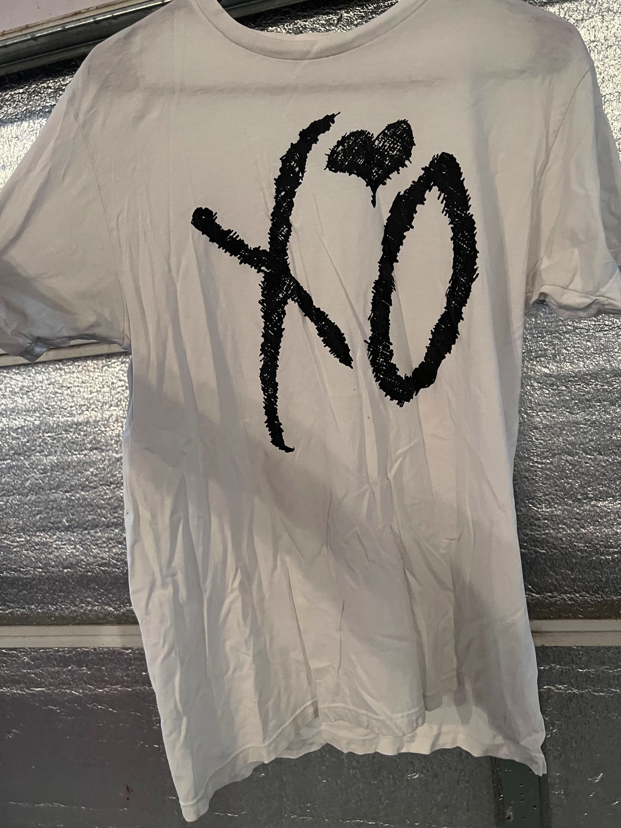 The Weeknd White XO tee Size Small