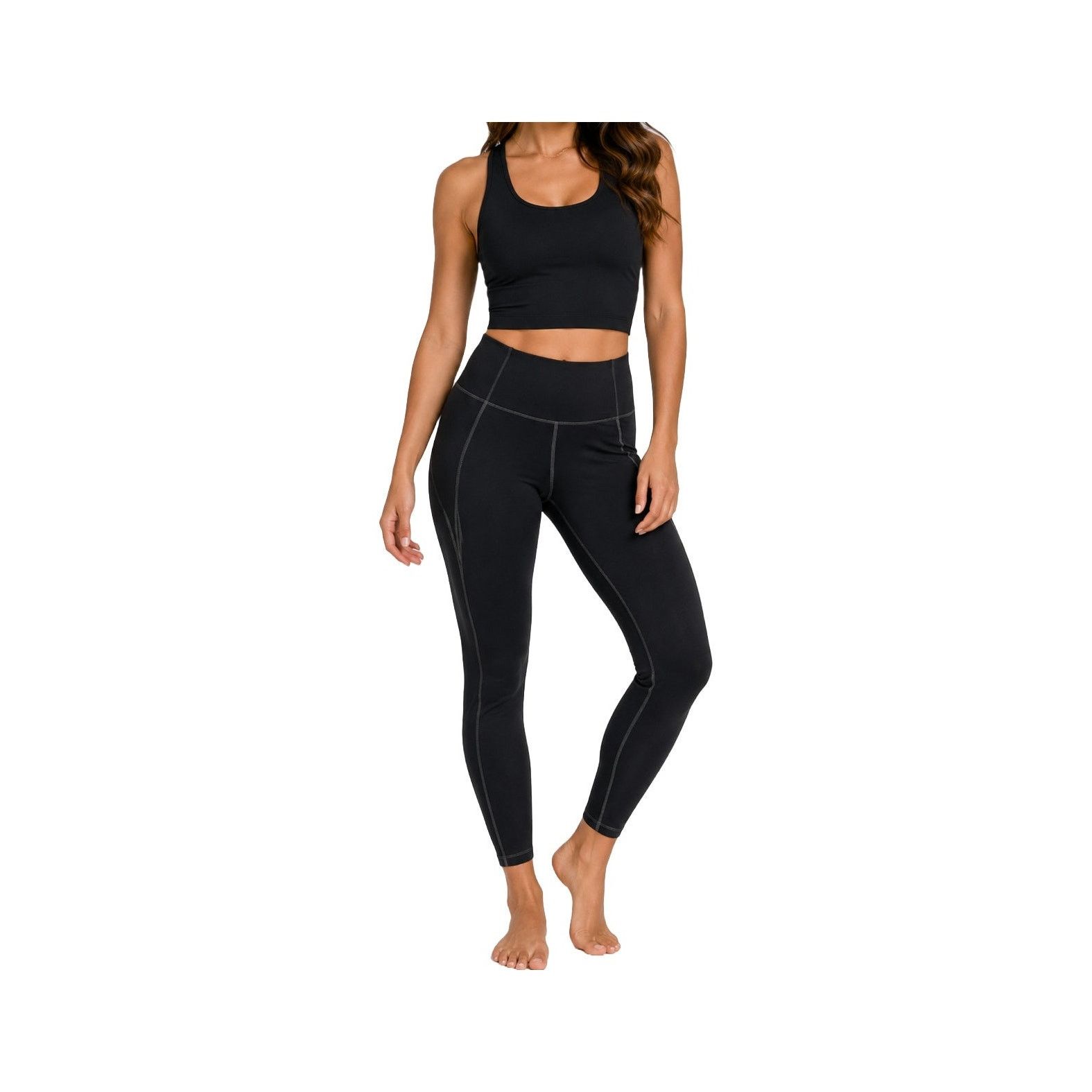 Girlfriend Collective Girlfriend Collective Black High Rise Leggings S Activewear Size 27" / US 4 / IT 40 - 5 Thumbnail