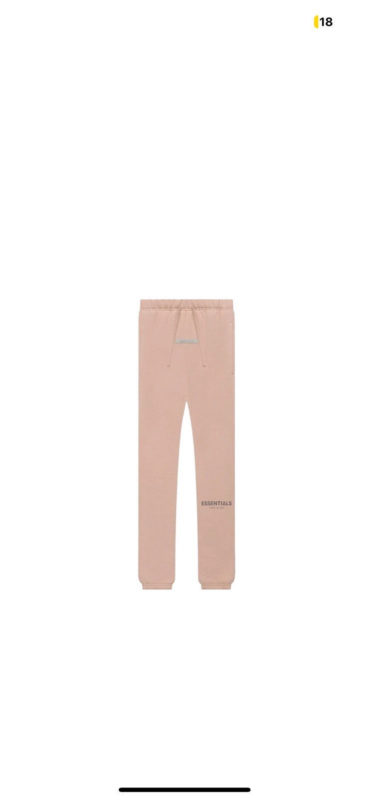 image of Essentials x Fear Of God Essential Fear Of God Sweatpants in Light Pink, Women's (Size 24)