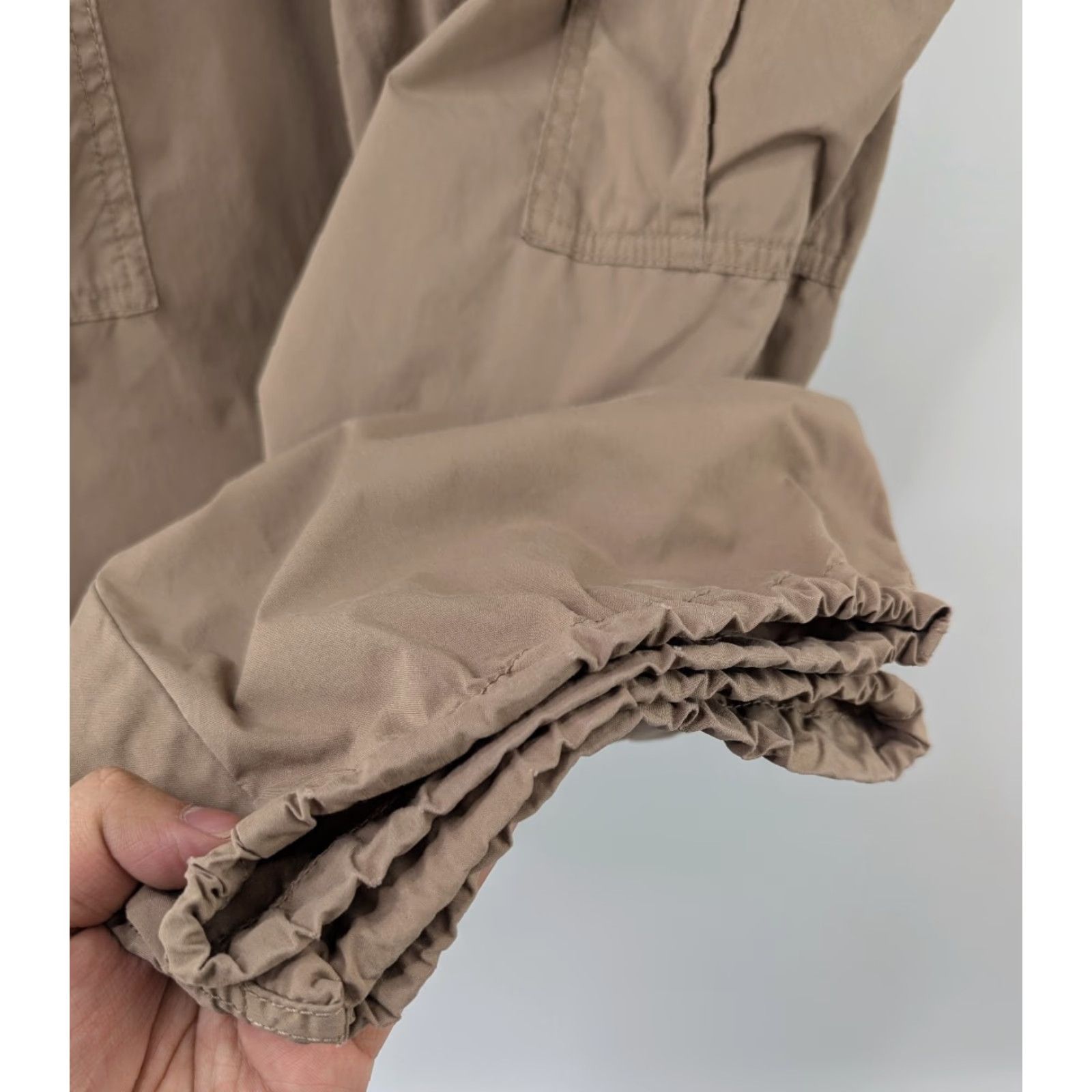 Uniqlo Uniqlo Pants Cargo Women S Brown Beige Easy Drawstring Regular Size S 458340 Size 28" / US 6 / IT 42 - 5 Thumbnail