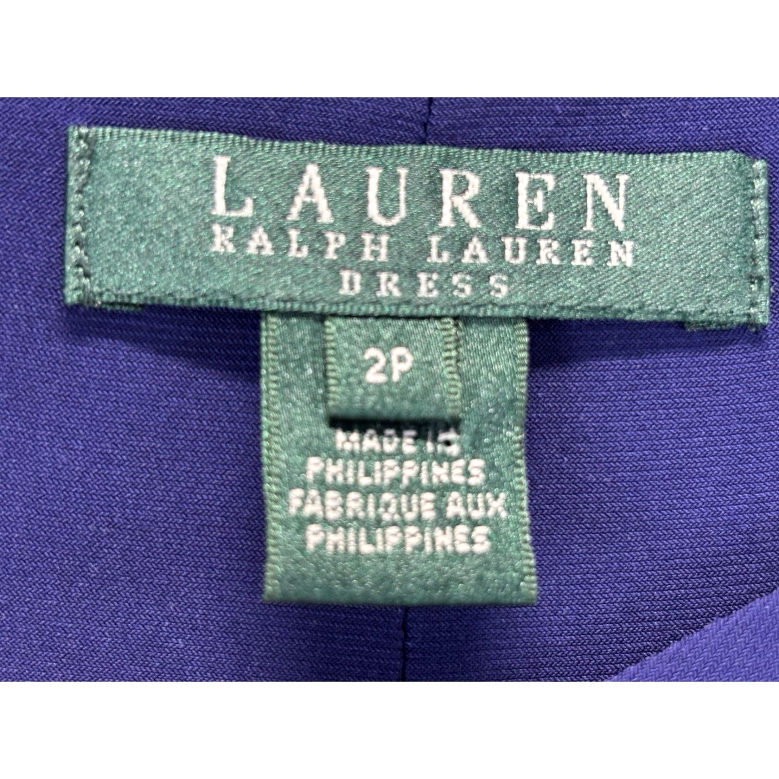 Ralph Lauren Lauren Ralph Lauren Twist Front Jersey Dress Women’s 2P Petite Blue 3/4 Sleeve Knee Length Sheath Womens Size XS / US 0-2 / IT 36-38 - 5 Thumbnail