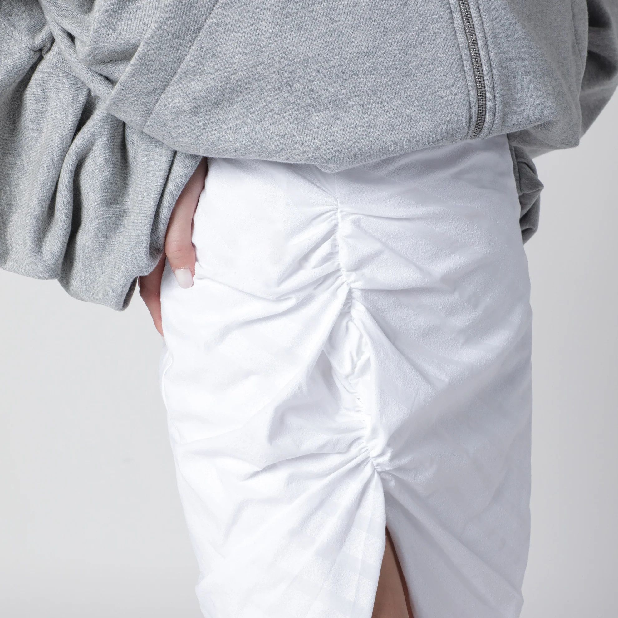 Vivienne Westwood o1d2blof0526 Cotton Mini Skirt in White Size 27" / US 4 / IT 40 - 5 Thumbnail