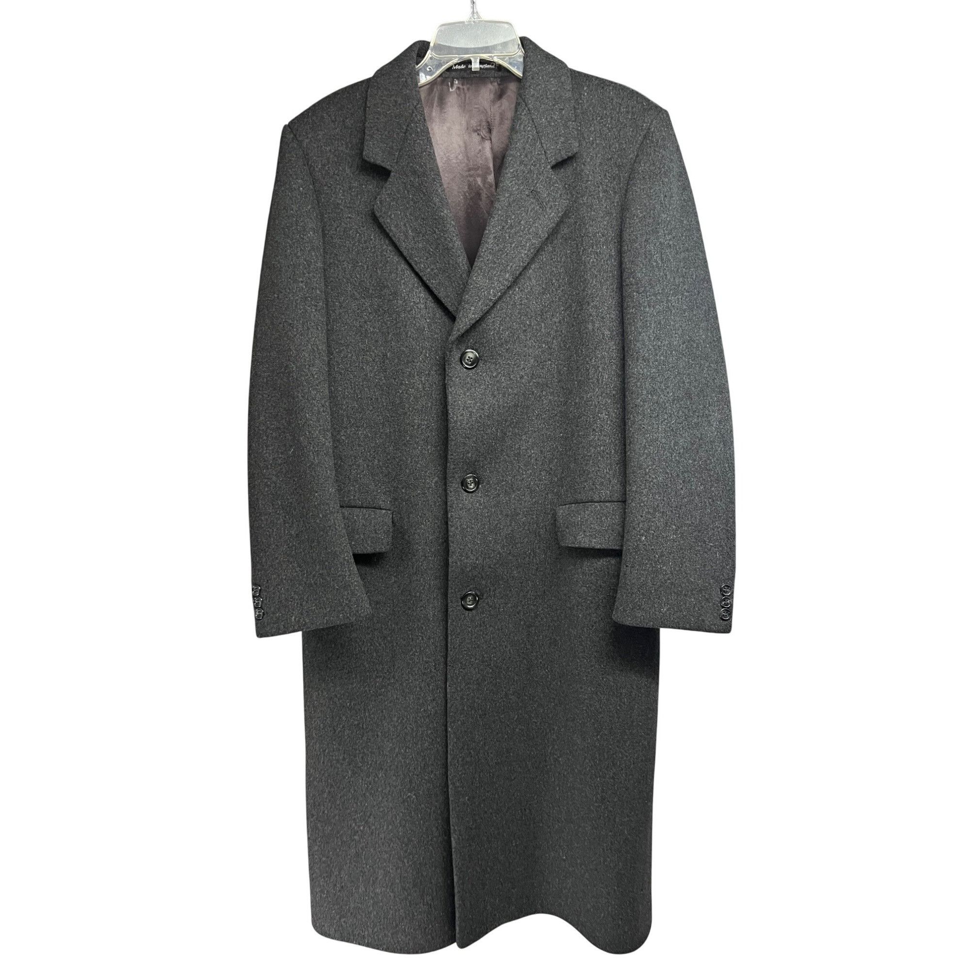 Vintage Marshall Fields Designer Charcoal Gray English Wool Mens Vin Size US L / EU 52-54 / 3 - 1 Thumbnail