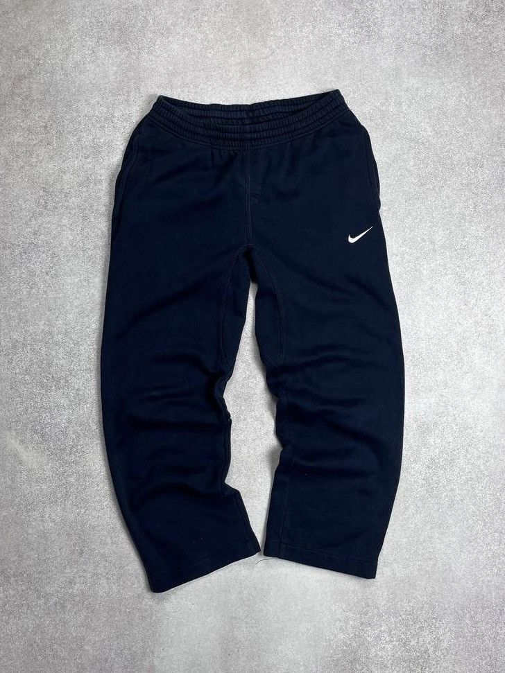 Nike × Vintage Vintage Nike Swoosh Cotton Sweatpants Y2K S Size US 31 - 1 Thumbnail