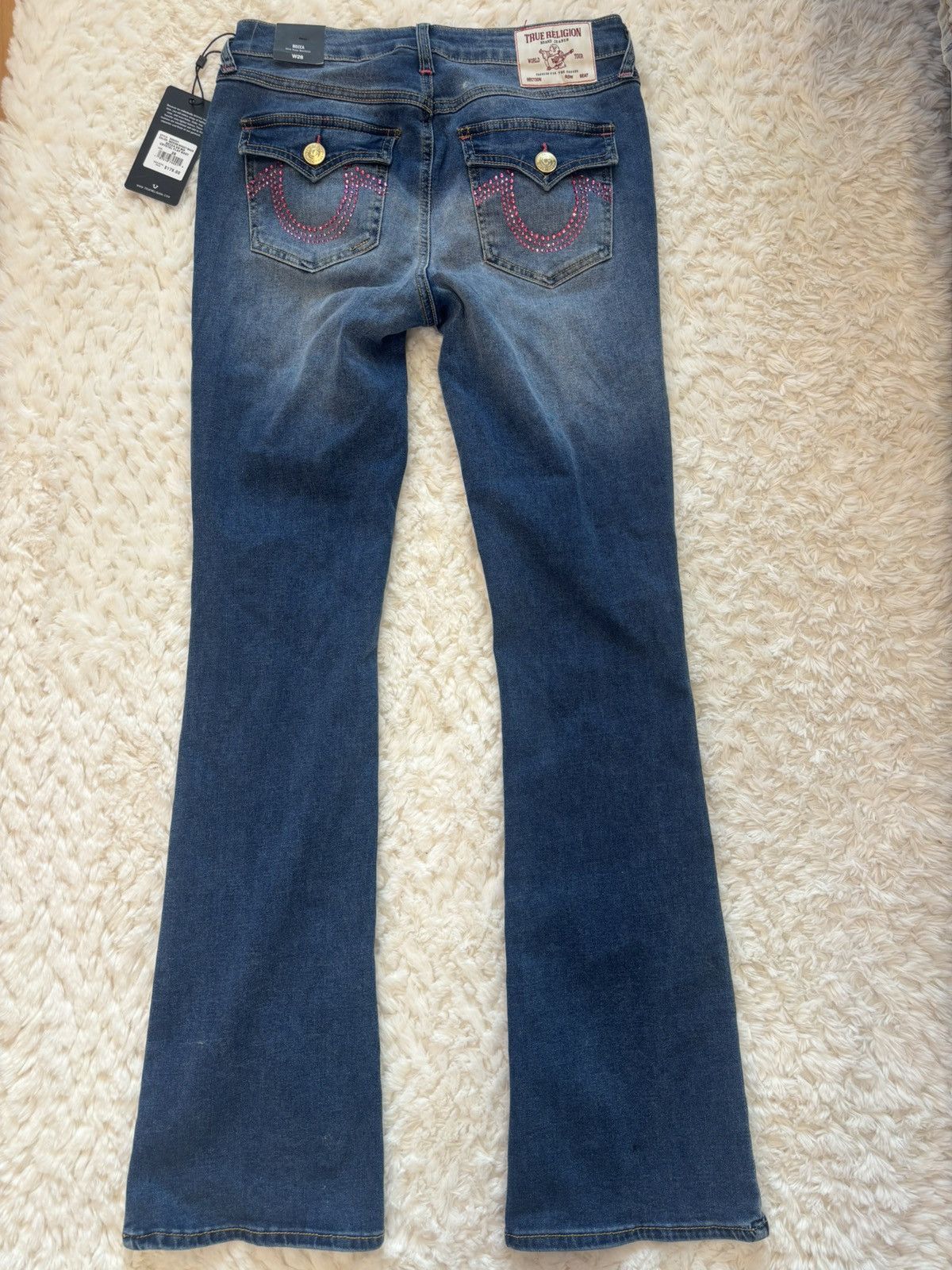 True Religion True Religion Pink-Stitched Denim Size 28" / US 6 / IT 42 - 3 Thumbnail