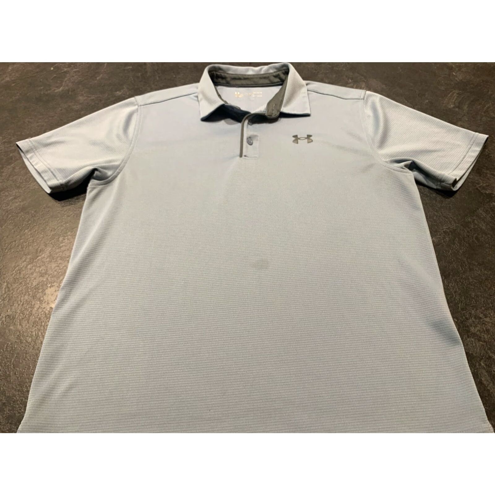 Under Armour Under Armour Golf Polo Shirt Light Blue Men's Large Short Sleeve Moisture Wicking Size US L / EU 52-54 / 3 - 2 Thumbnail